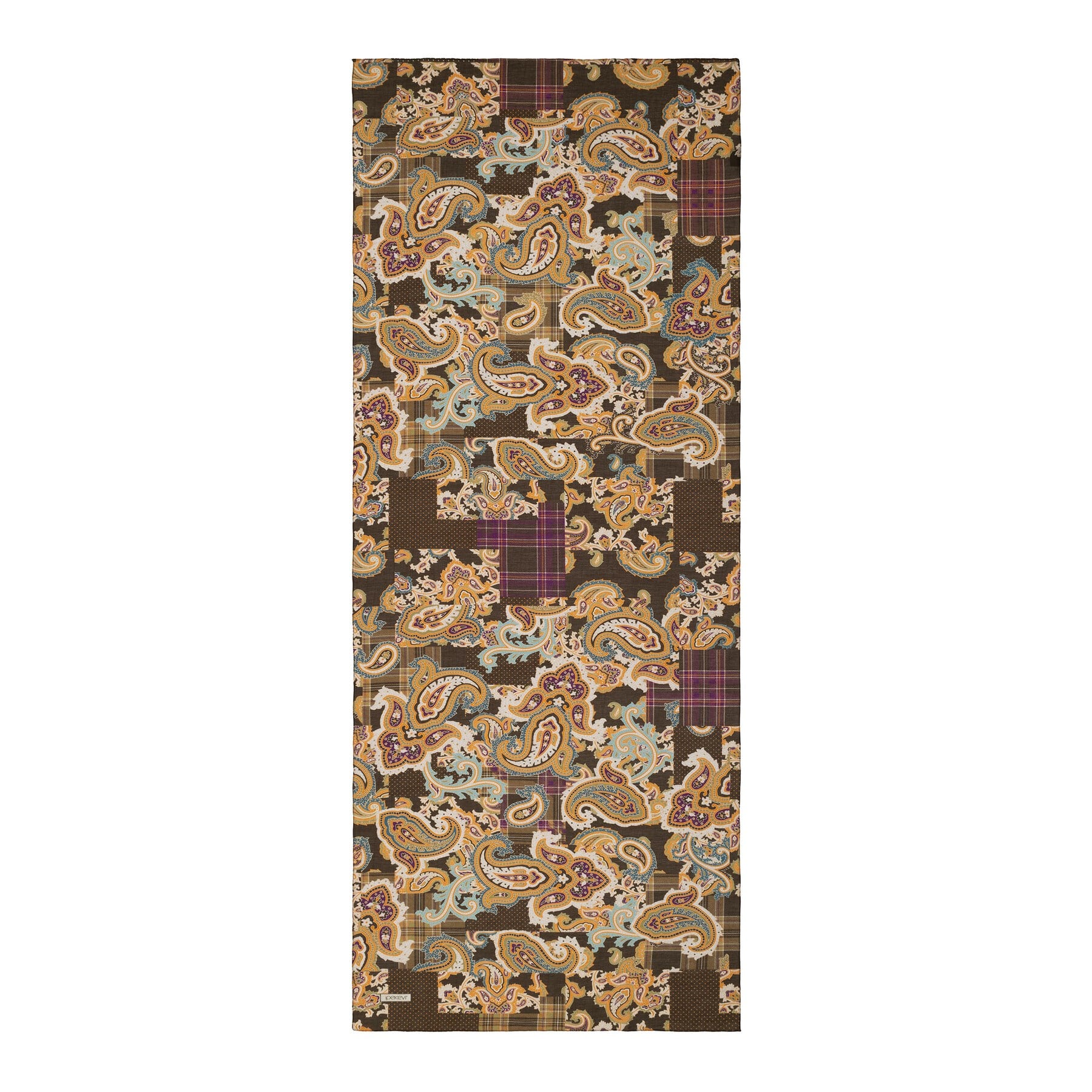 İpekevi Patchwork Desenli TenSoft Şal 03920-Haki Yeşil