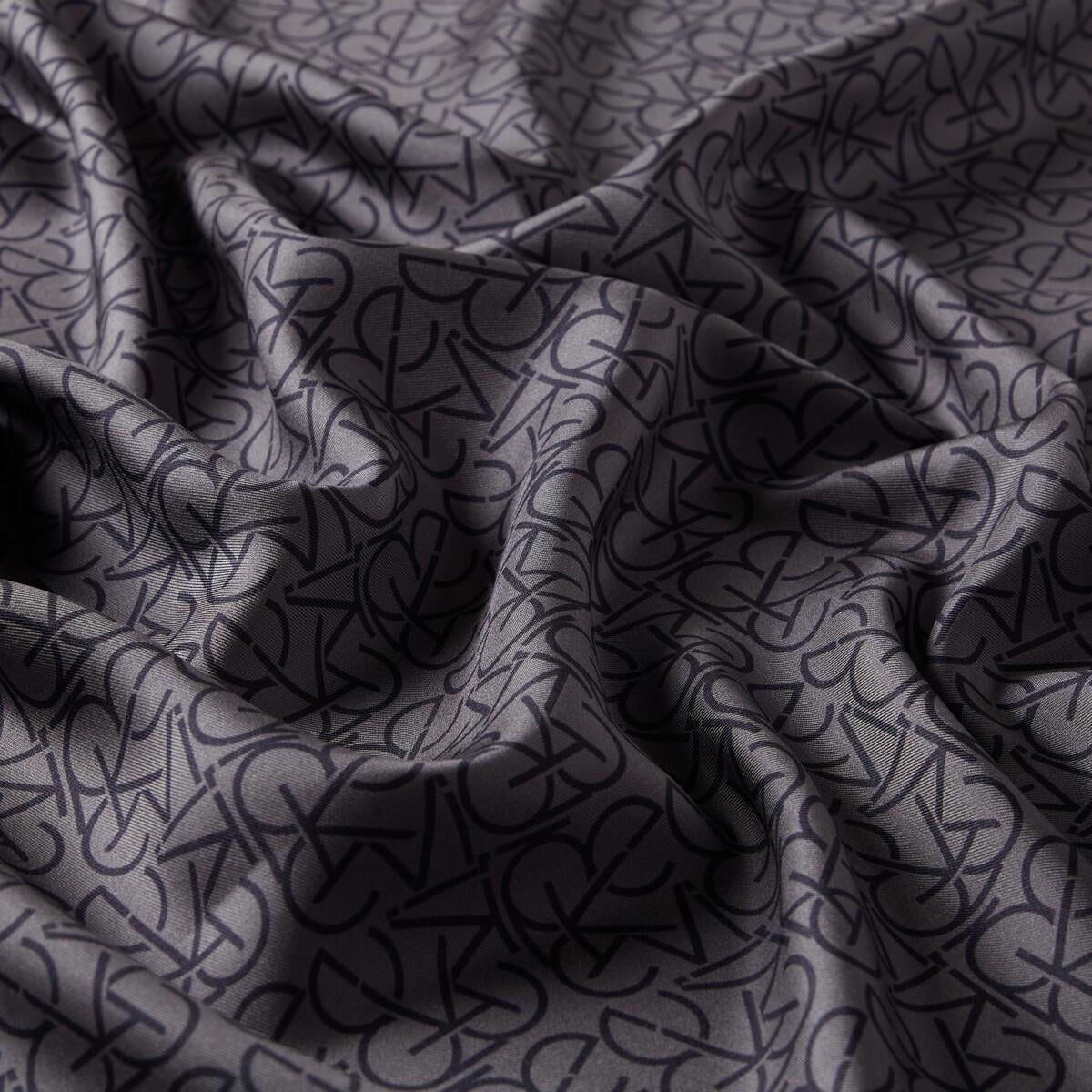 İpekevi Typo Monogram Tivil İpek Eşarp-Violet