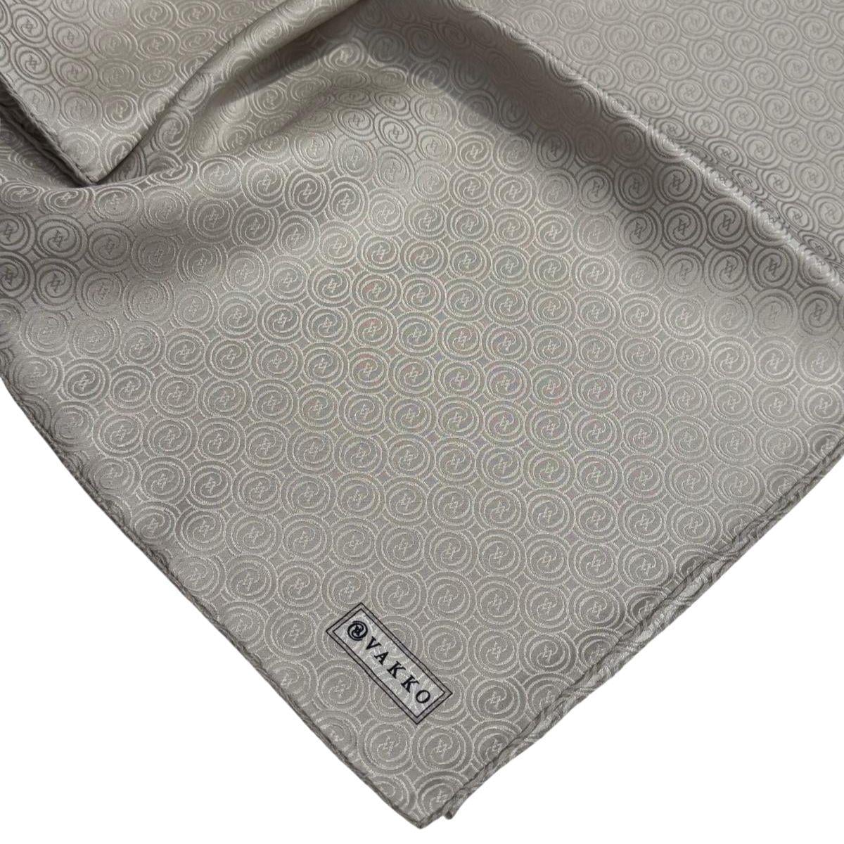 Vakko İpek Jakar Monogram Eşarp 31815-M-Vizon