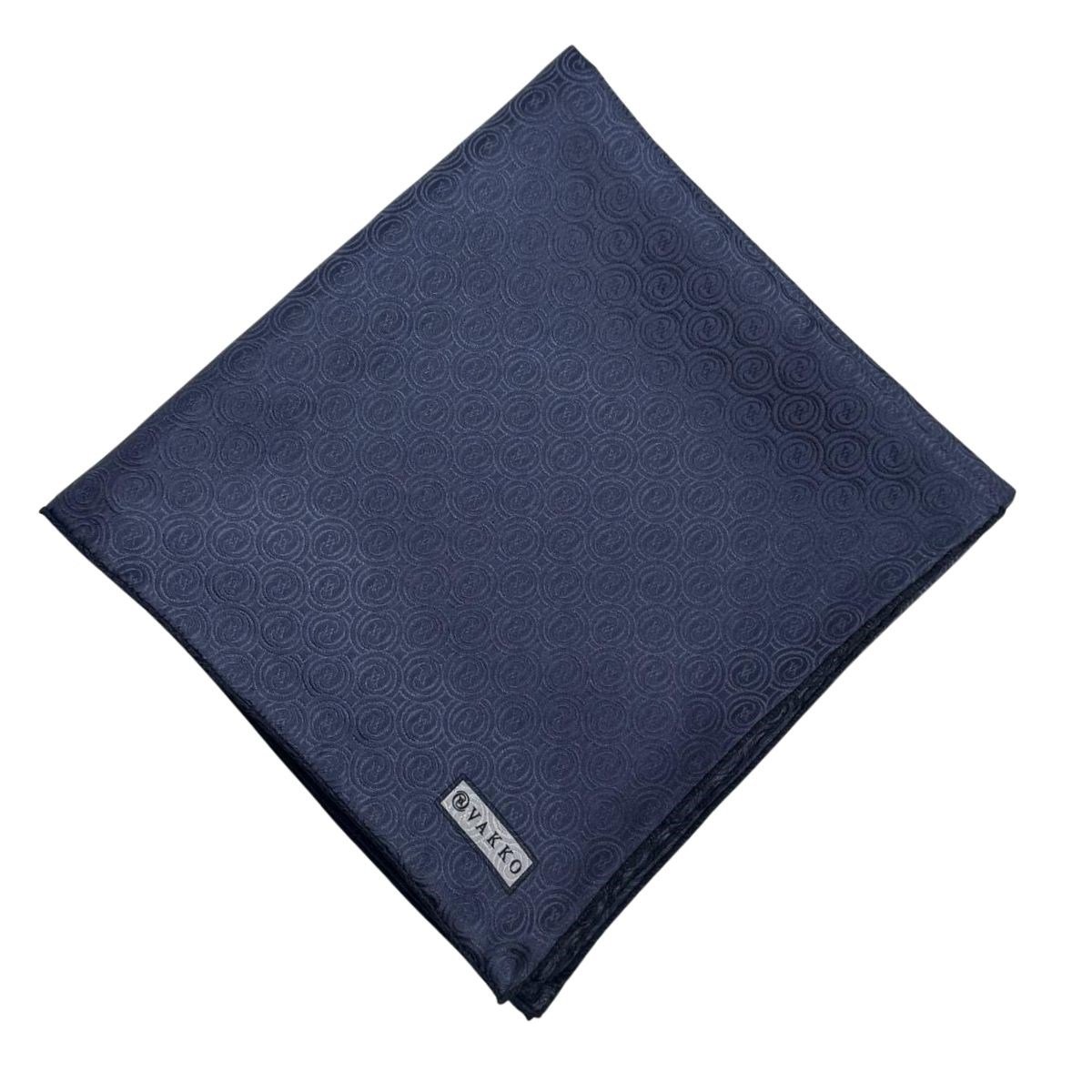 Vakko İpek Jakar Monogram Eşarp 31815-M-Antrasit Lacivert