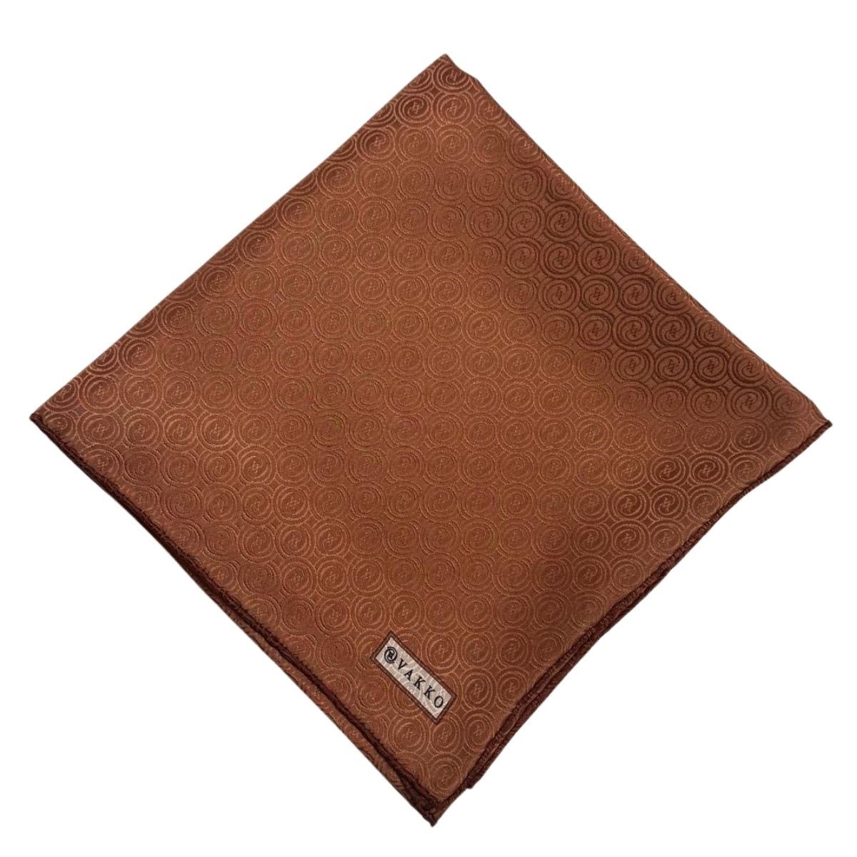 Vakko İpek Jakar Monogram Eşarp 31815-M-Bakır