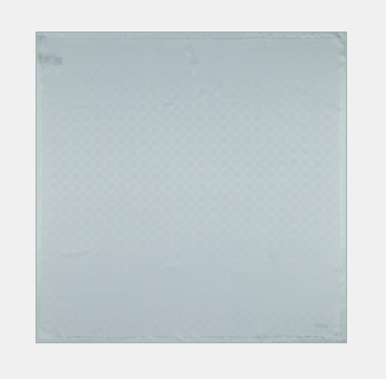 Vakko Özel Seri Monogram Jakarlı Eşarp 40843-Açık Gri