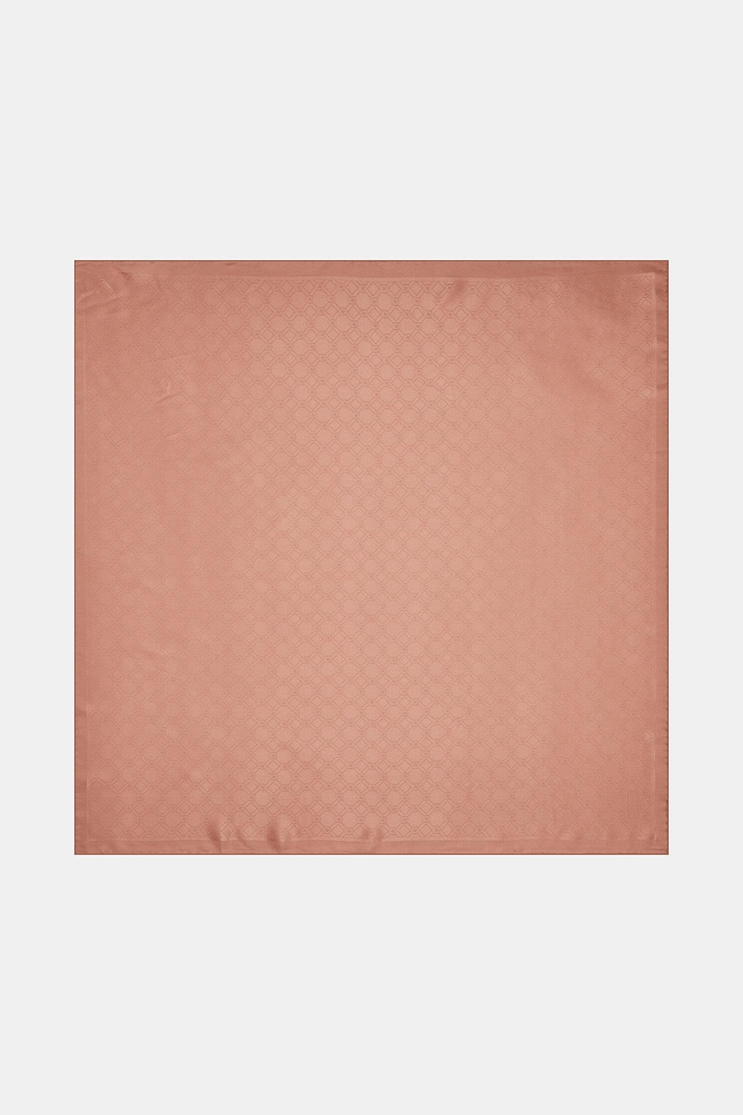 Vakko Özel Seri Monogram Jakarlı Eşarp 40843-Gül Kurusu