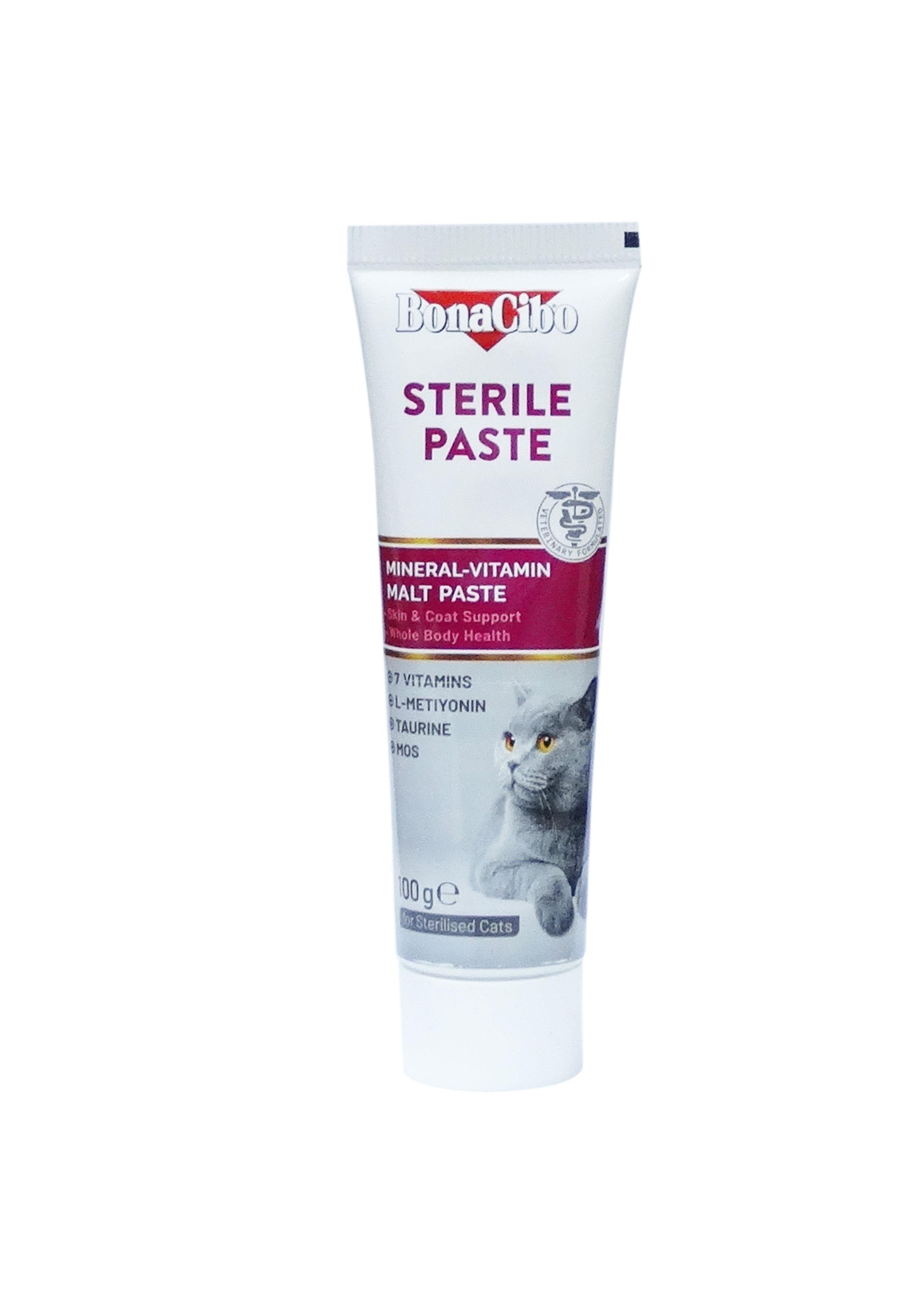 BonaCibo Sterile Paste Kısırlaştırılmış Kediler İçin Malt 100ml