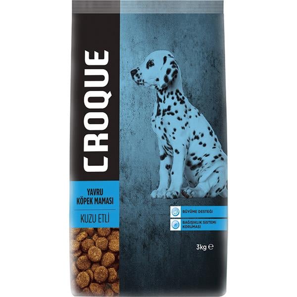 Croque  Kuzu Etli Yavru Köpek Maması 3 Kg 