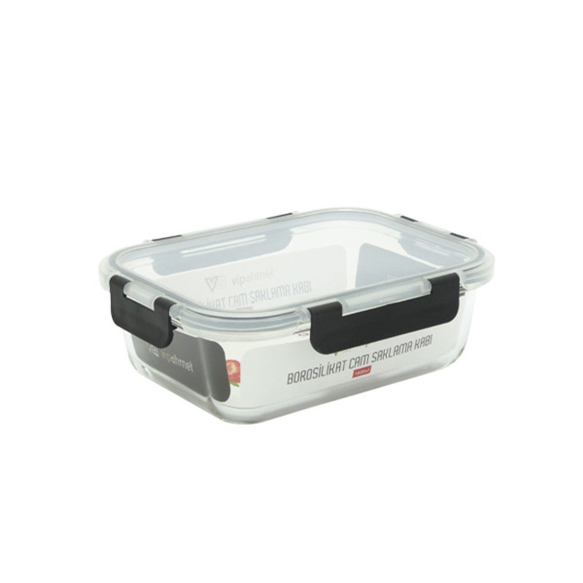 Vip Ahmet 1000 ML Borosilikat Cam Saklama Kabı