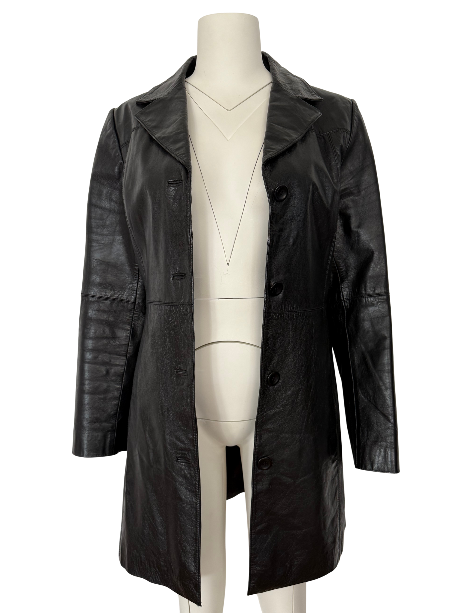 %100 DERİ SİYAH OVERSIZE CEKET