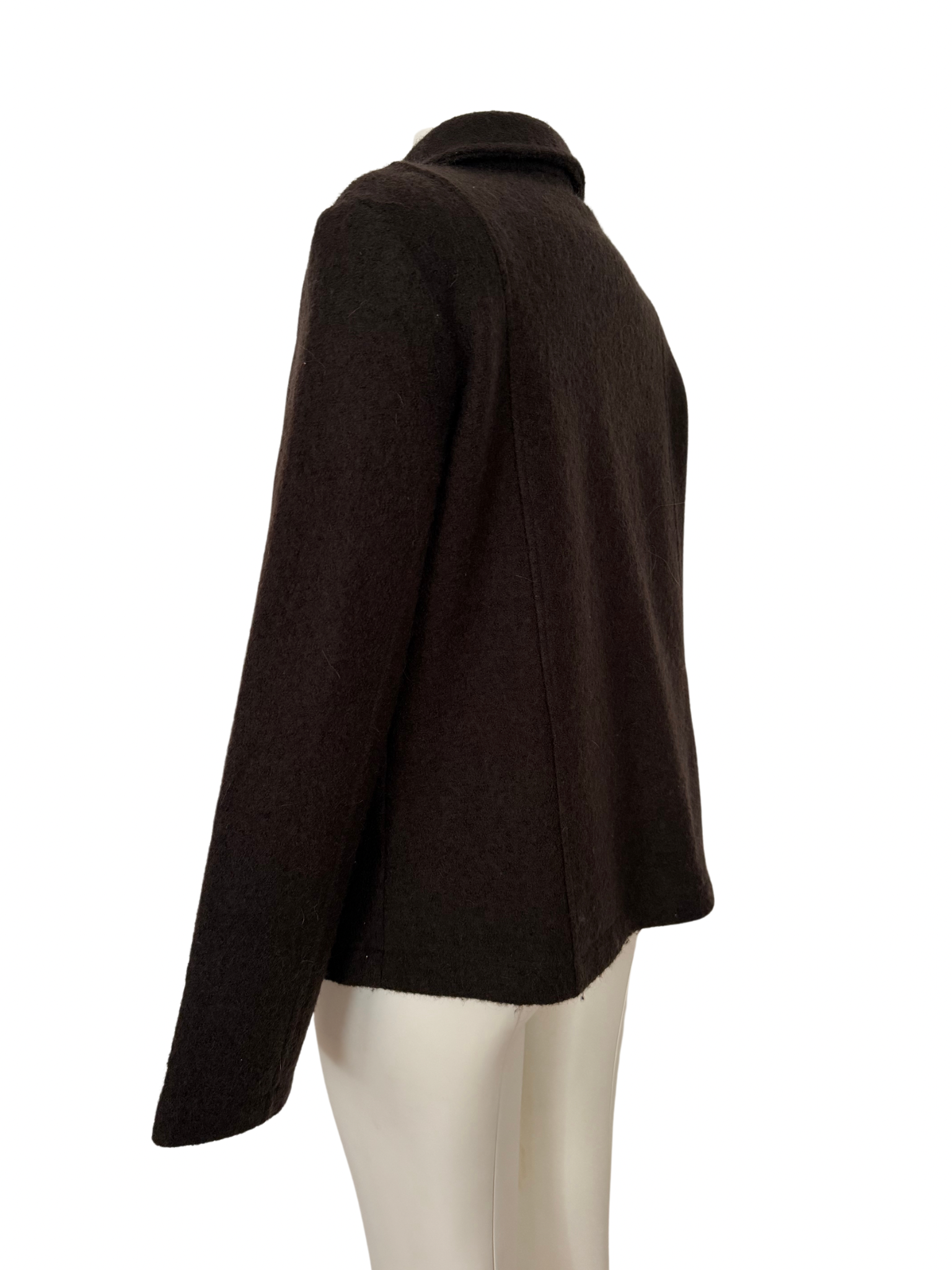ACI KAHVE YÜN BLAZER CEKET