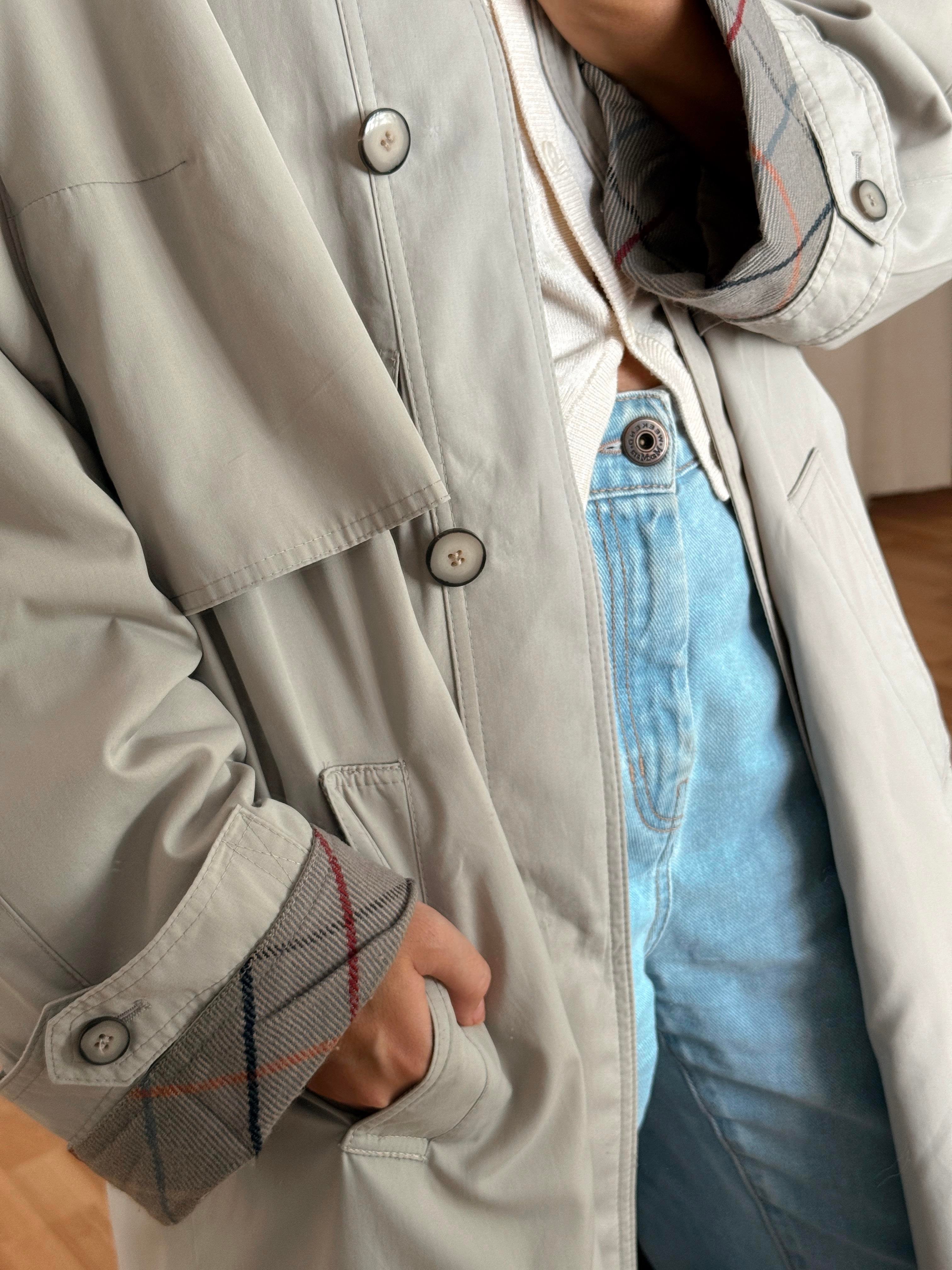 DOUBLE WEAR ÇİFT ASTARLI BEJ TRENÇKOT