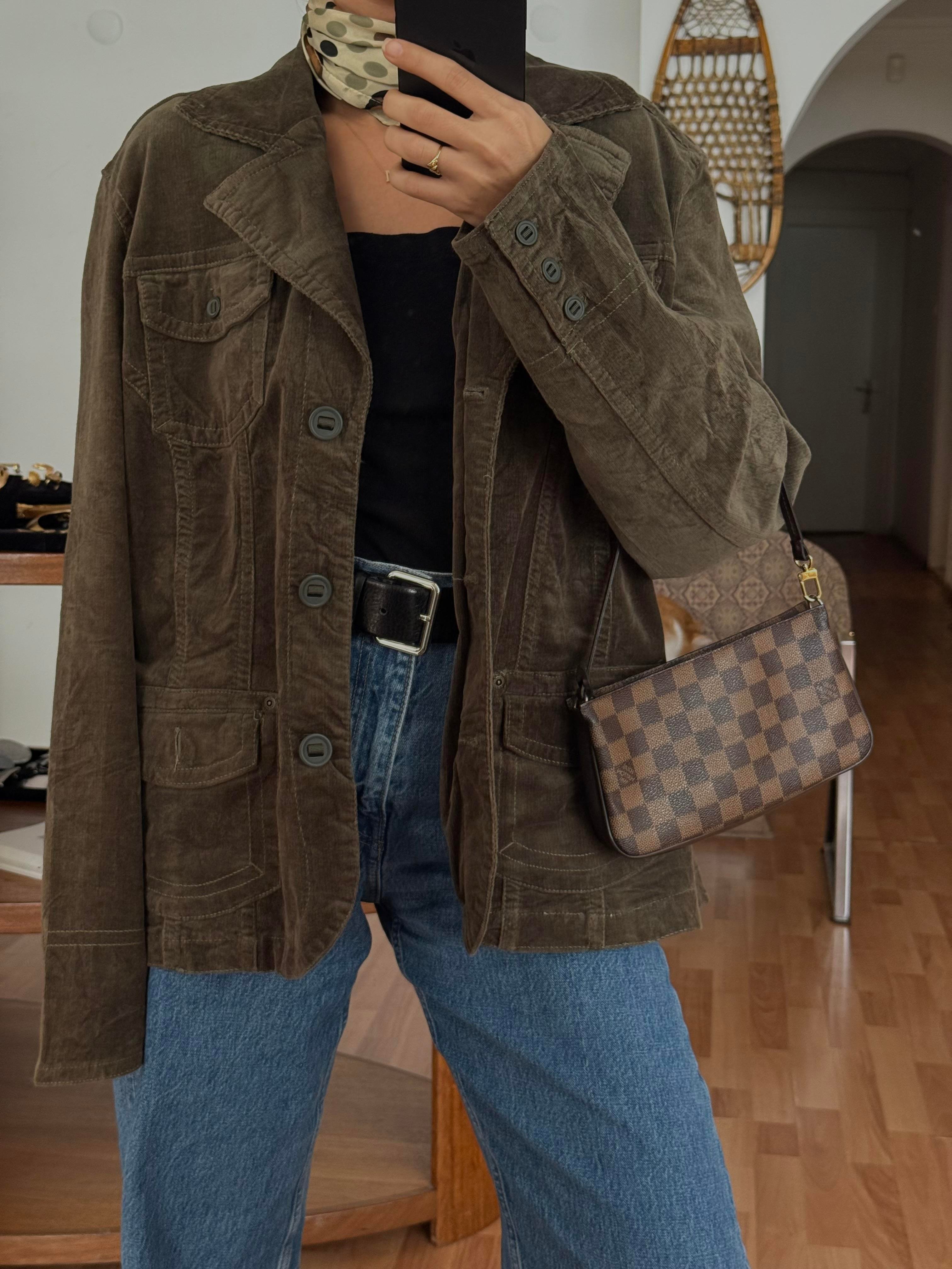 HAKİ KADİFE BLAZER CEKET