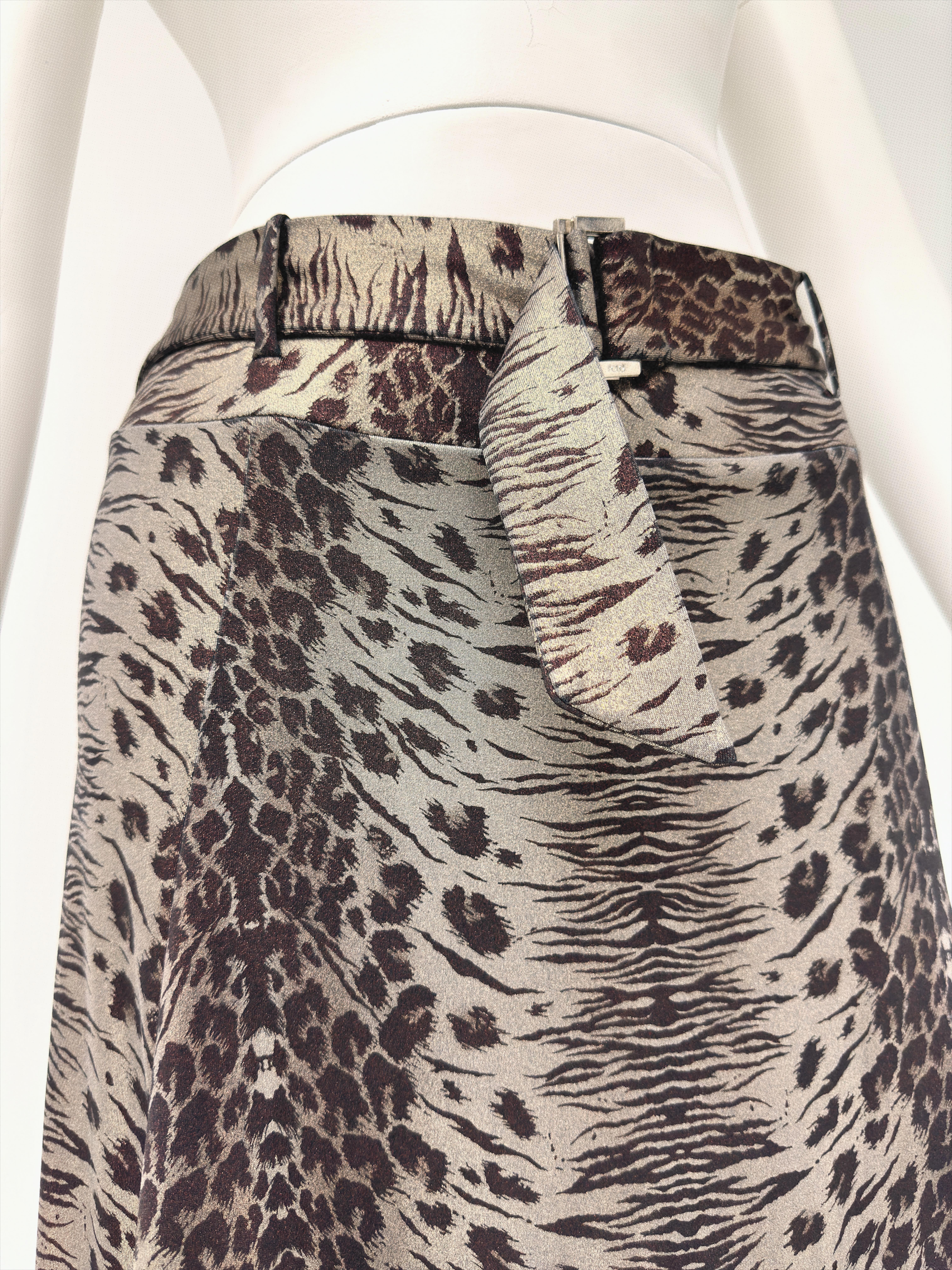 Leopar Desenli  Vintage Etek