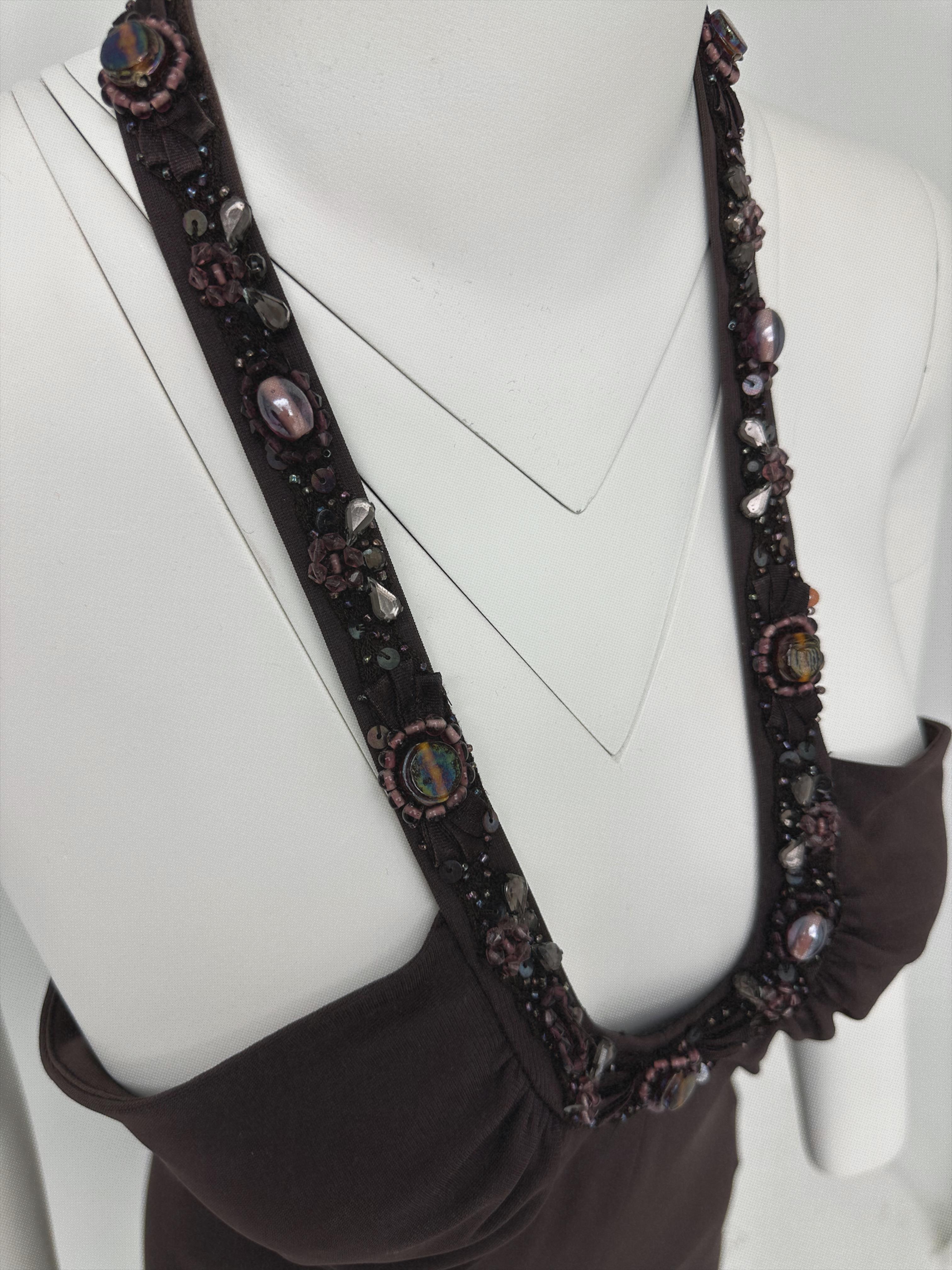 MaxMara Kahverengi Vintage Elbise