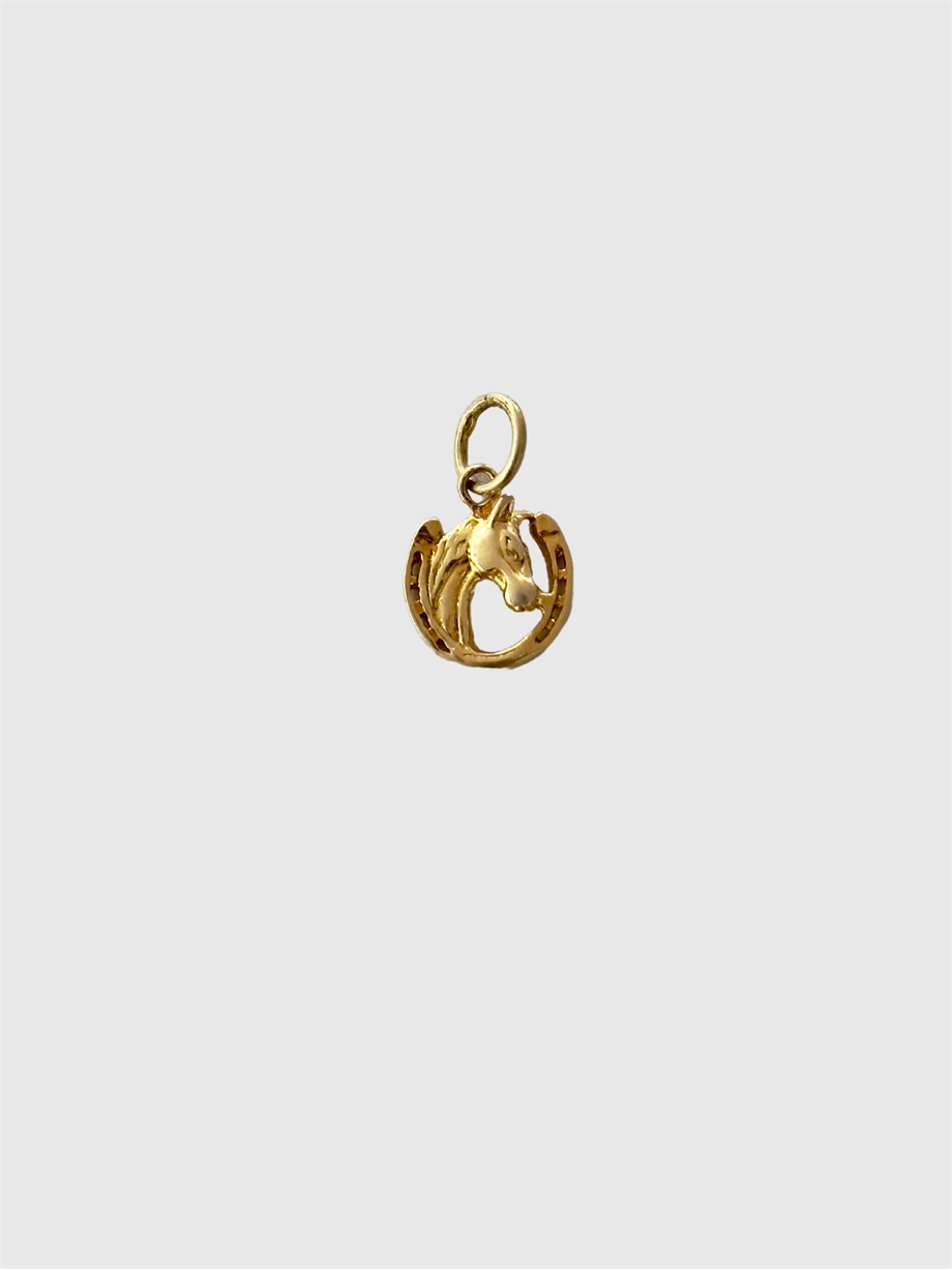 Mini Nallı At Kolye Ucu (925 Silver)