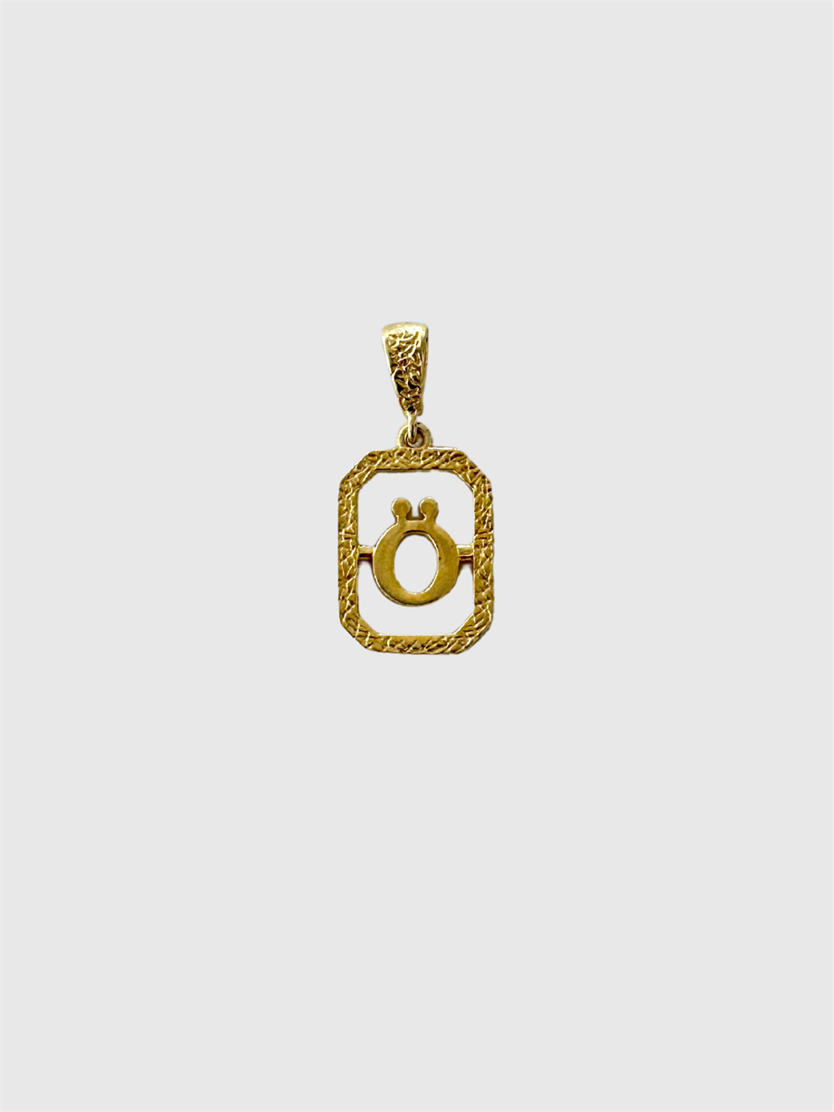 Ö Harf Kolye Ucu (925 Silver)