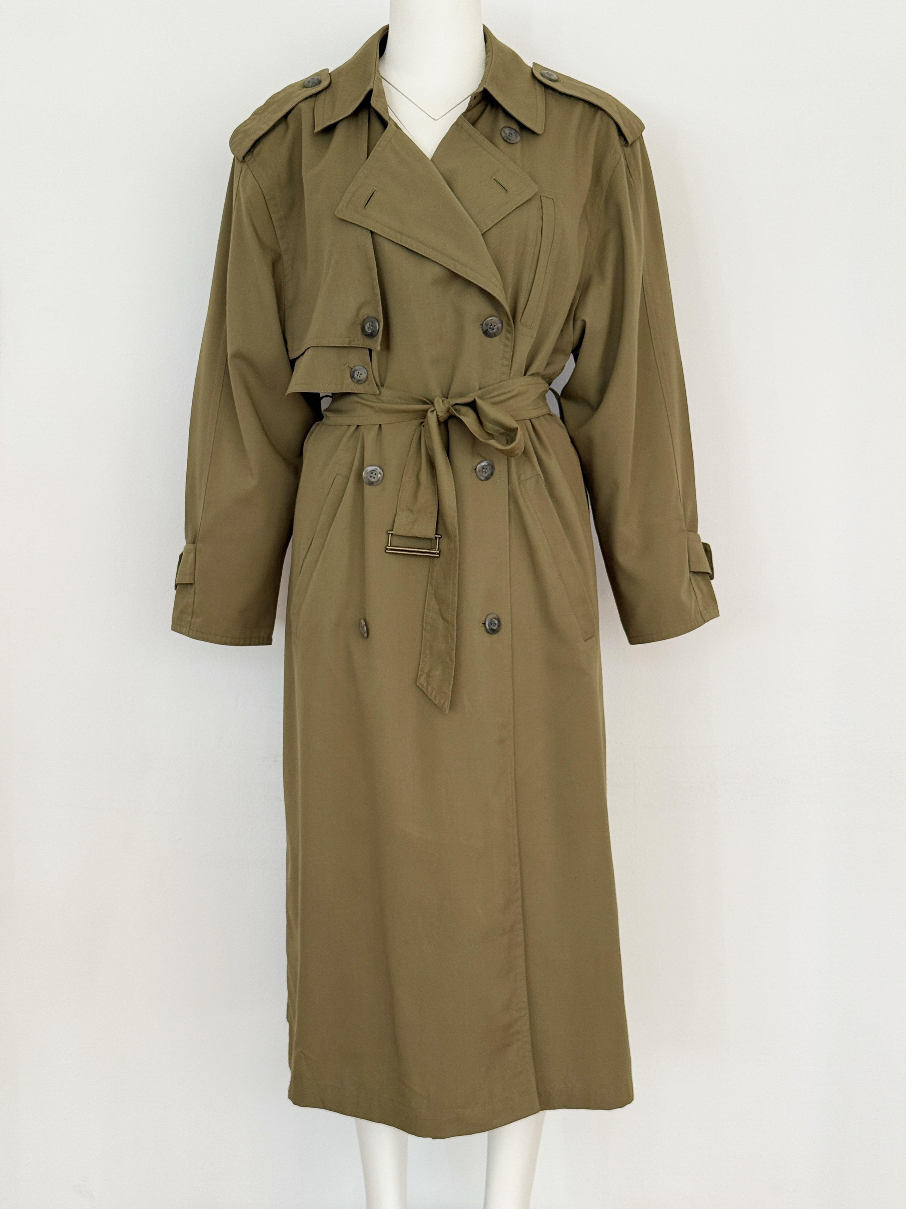 OLIVE OVERSIZE TRENÇKOT