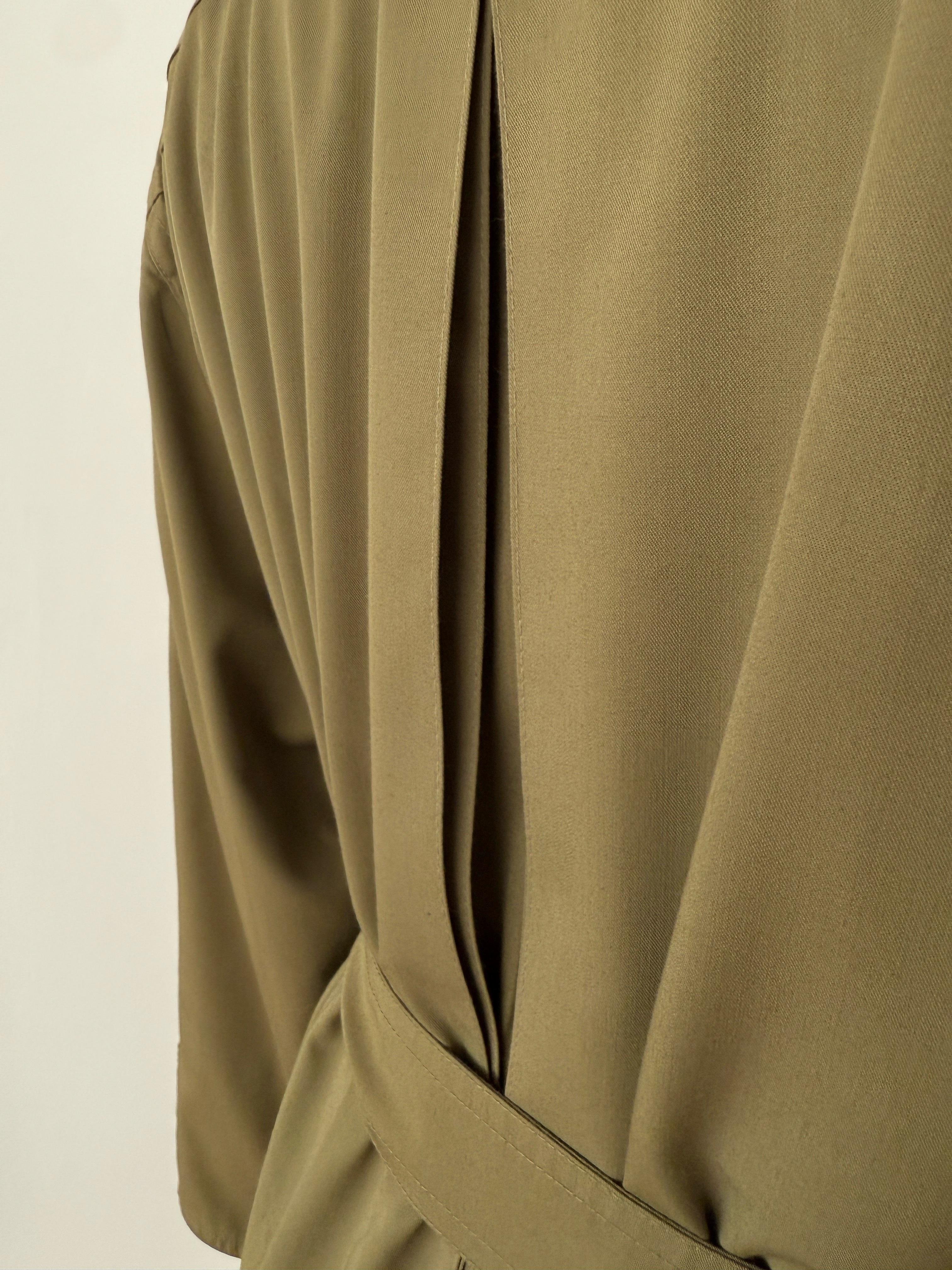OLIVE OVERSIZE TRENÇKOT
