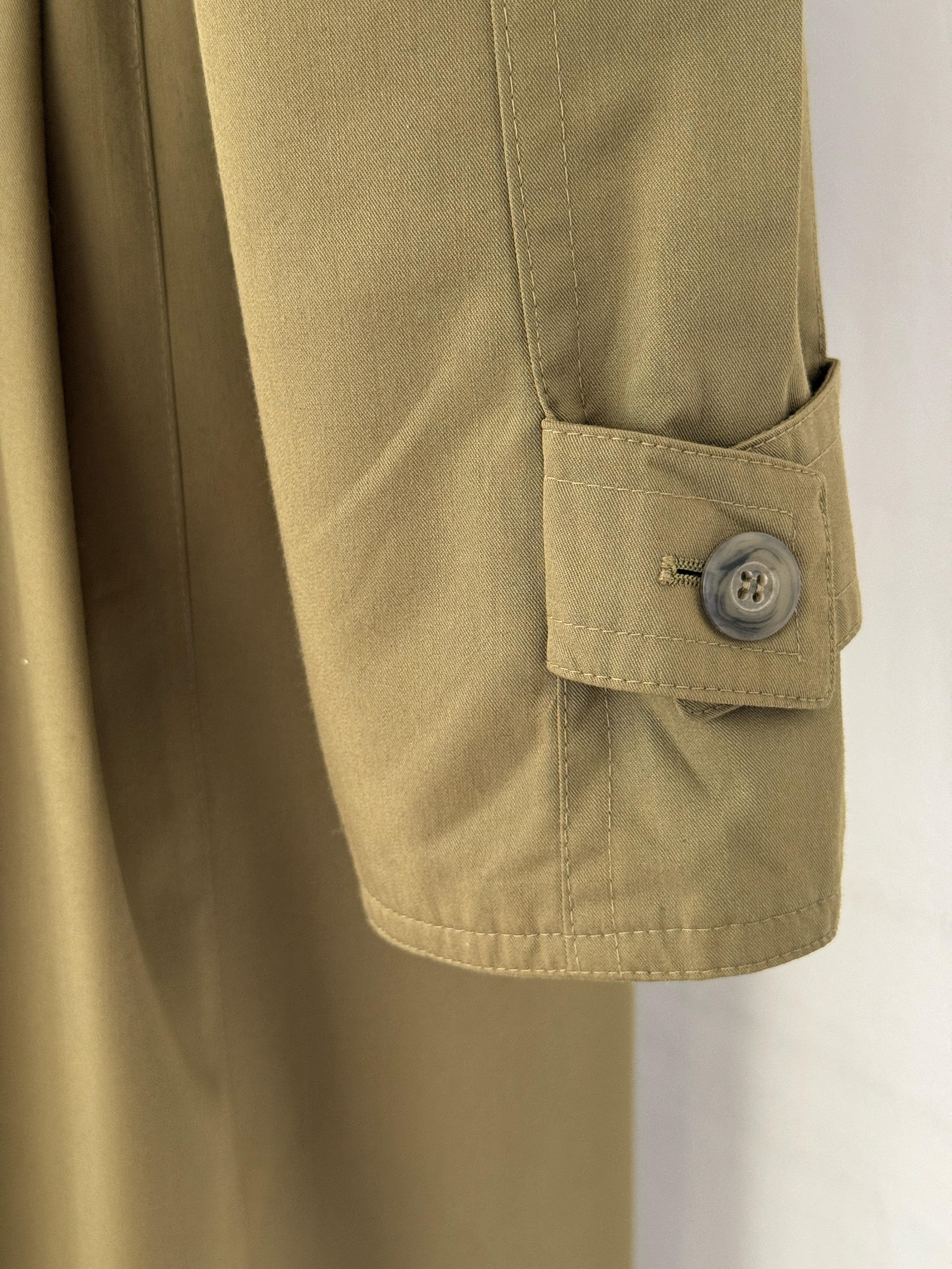OLIVE OVERSIZE TRENÇKOT