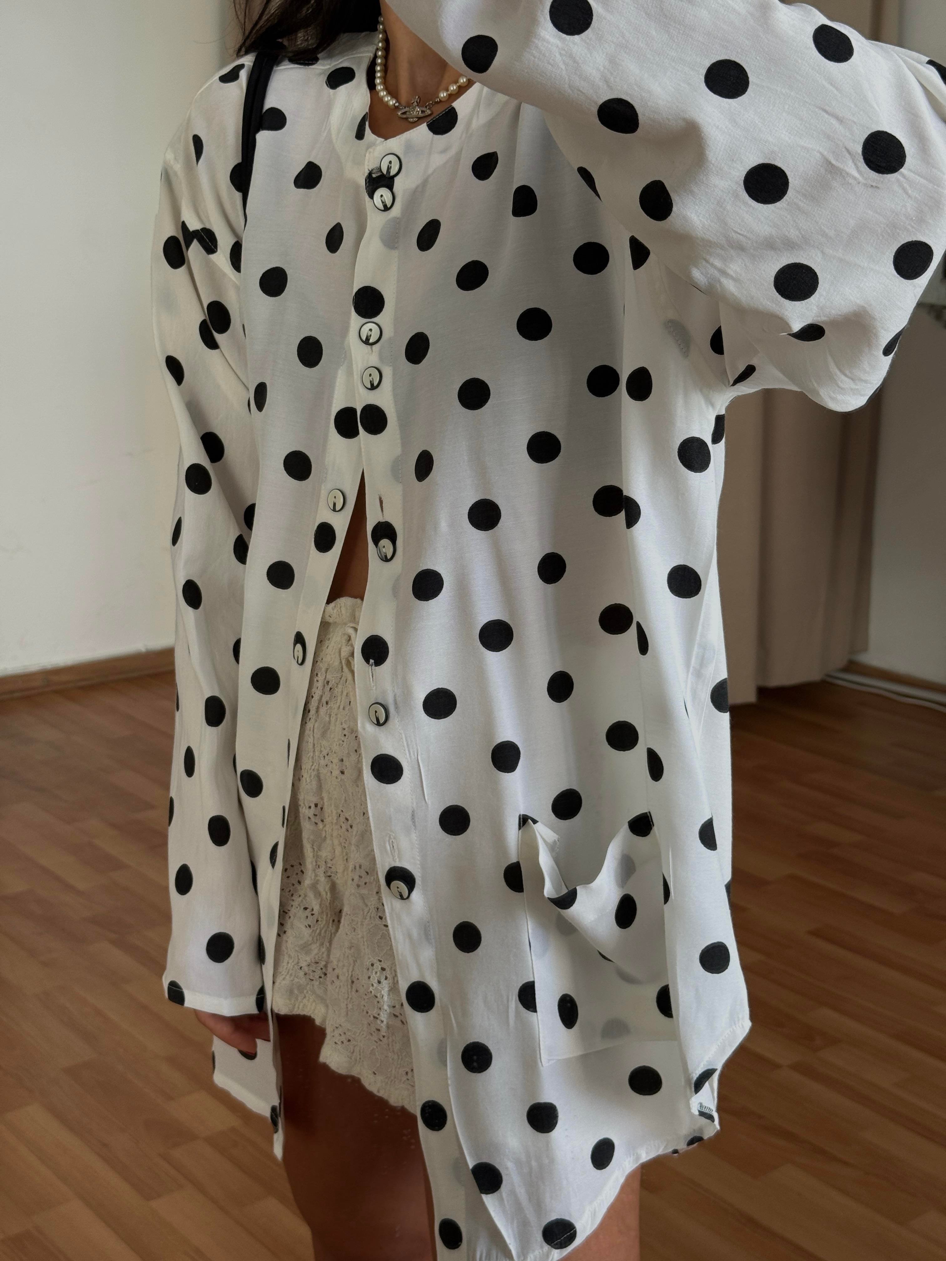 PUANTİYE COTTON GÖMLEK