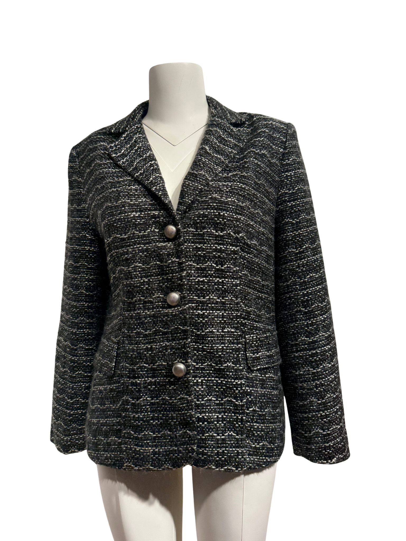 SİYAH-BEYAZ BLAZER CEKET