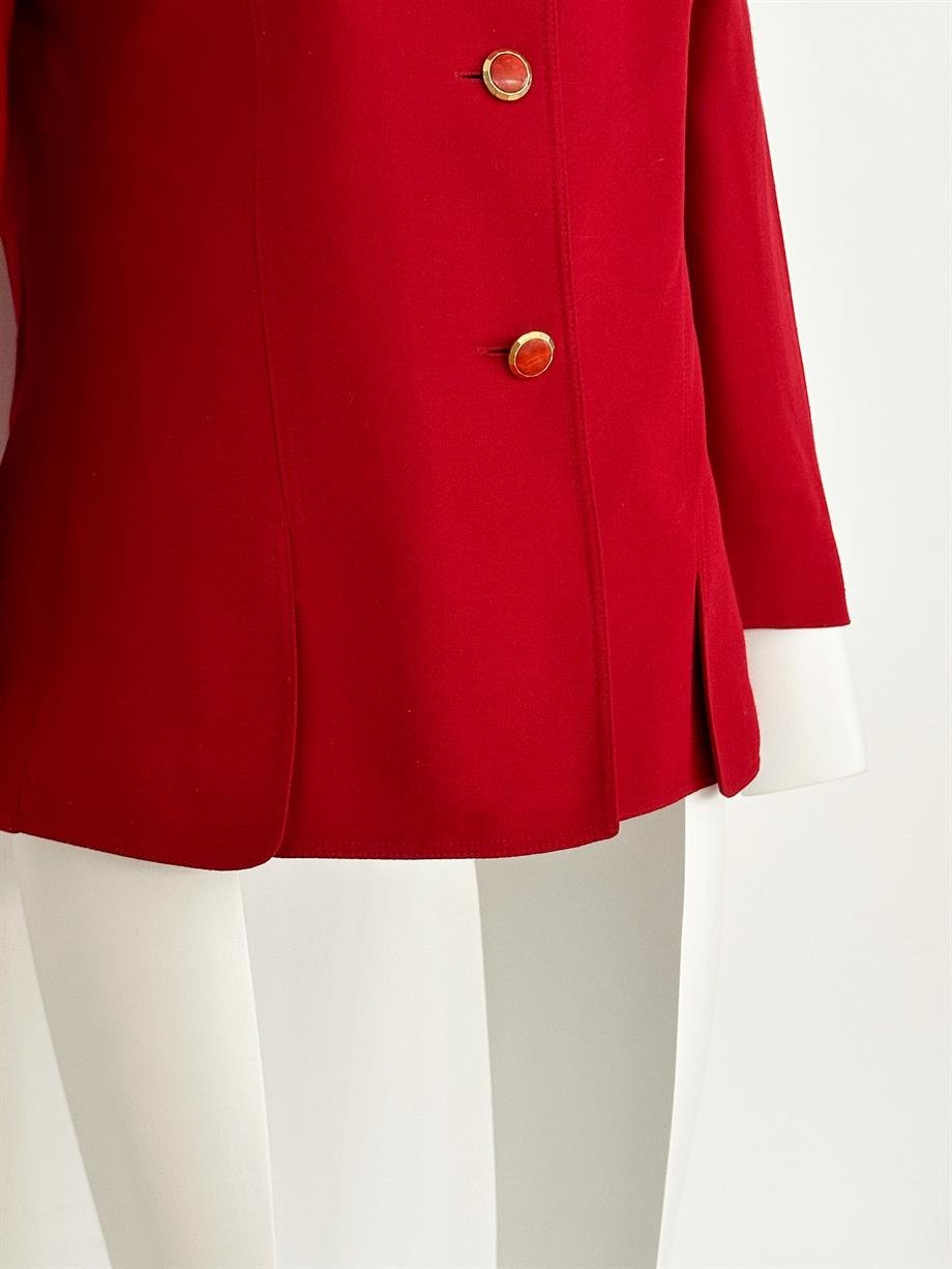 Vintage Çift Yırtmaçlı Blazer Ceket