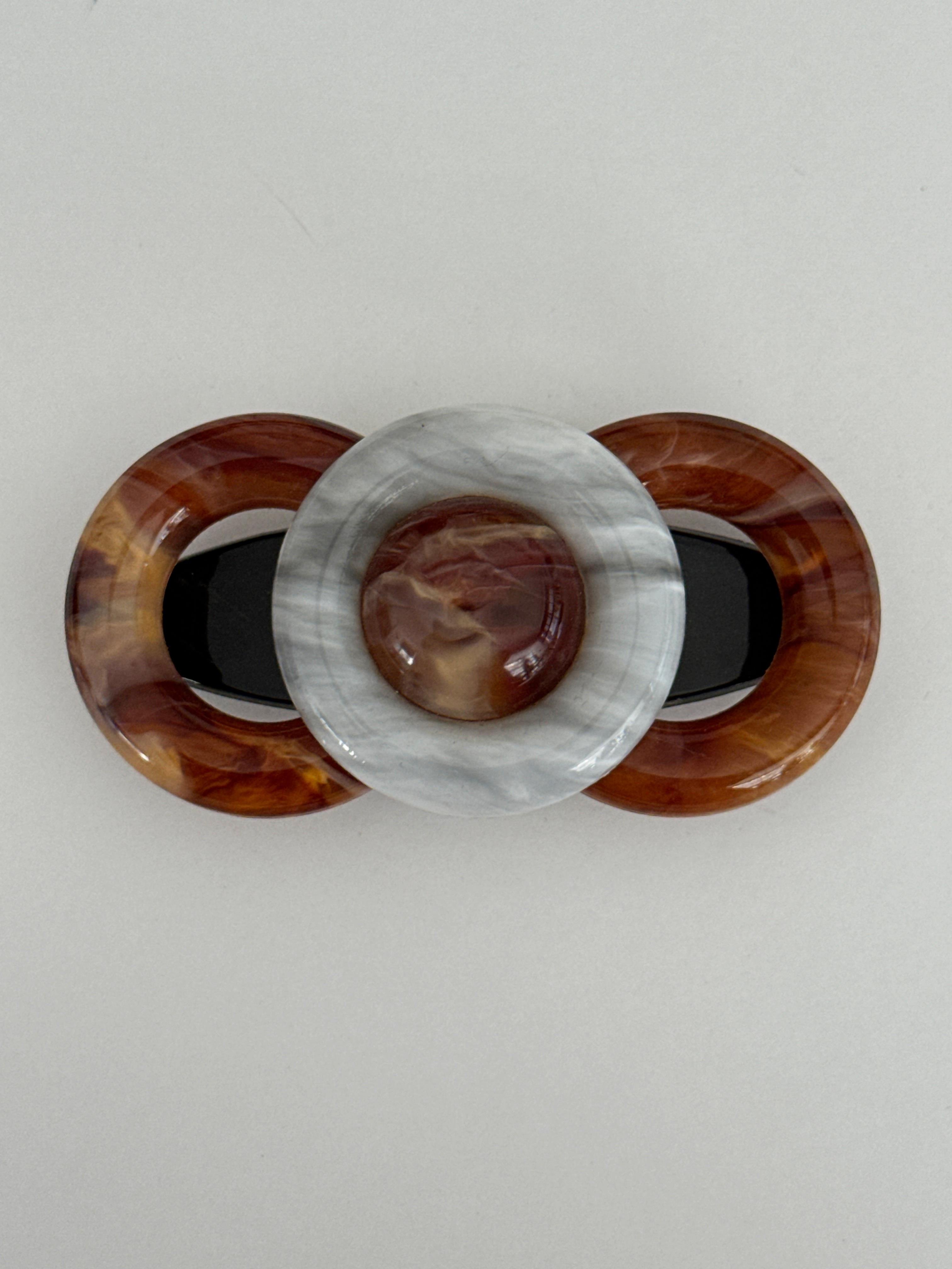 VINTAGE FRENCH BARRETTE SAÇ TOKASI