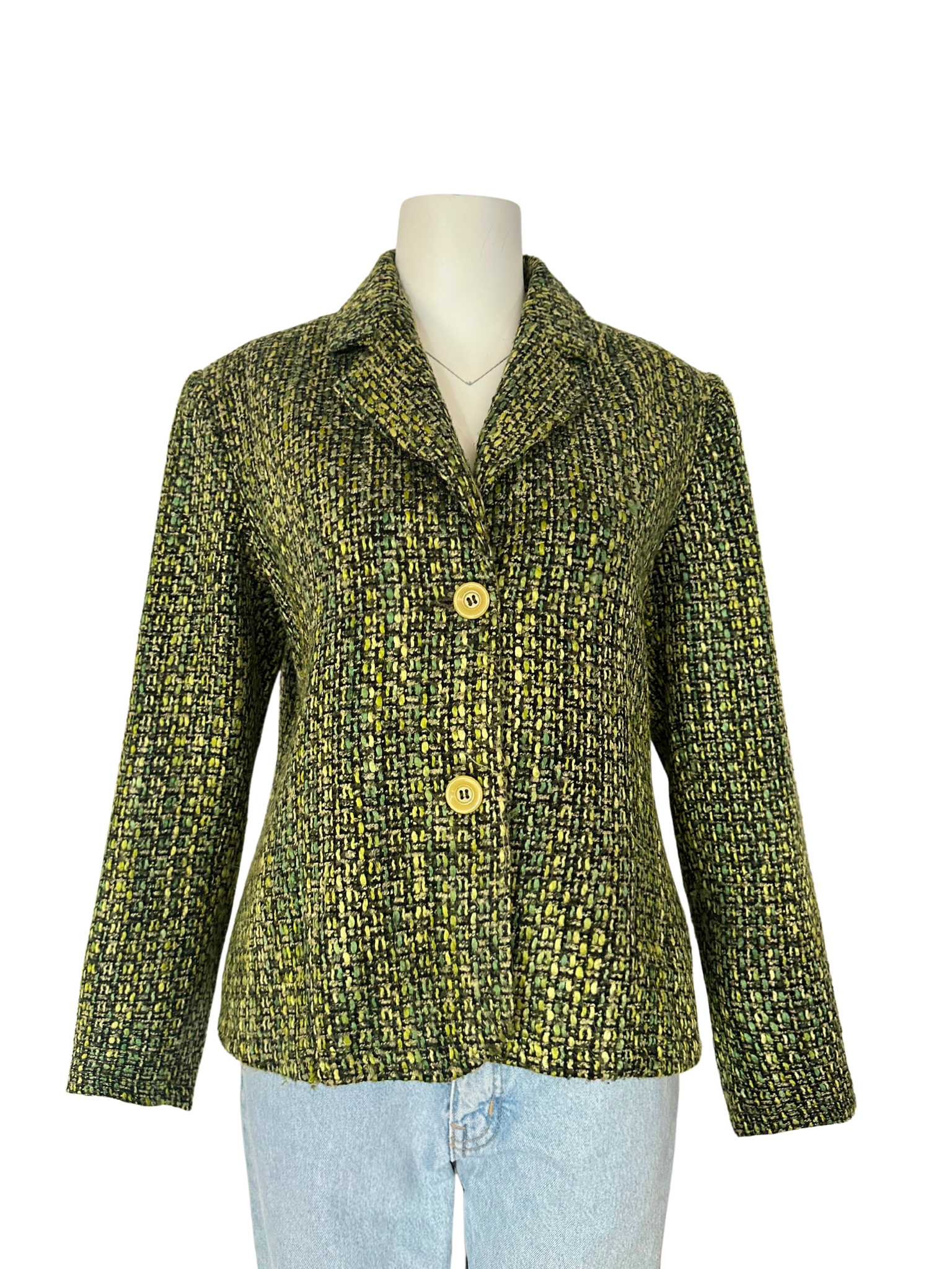 YEŞİL TÜVİT BLAZER CEKET