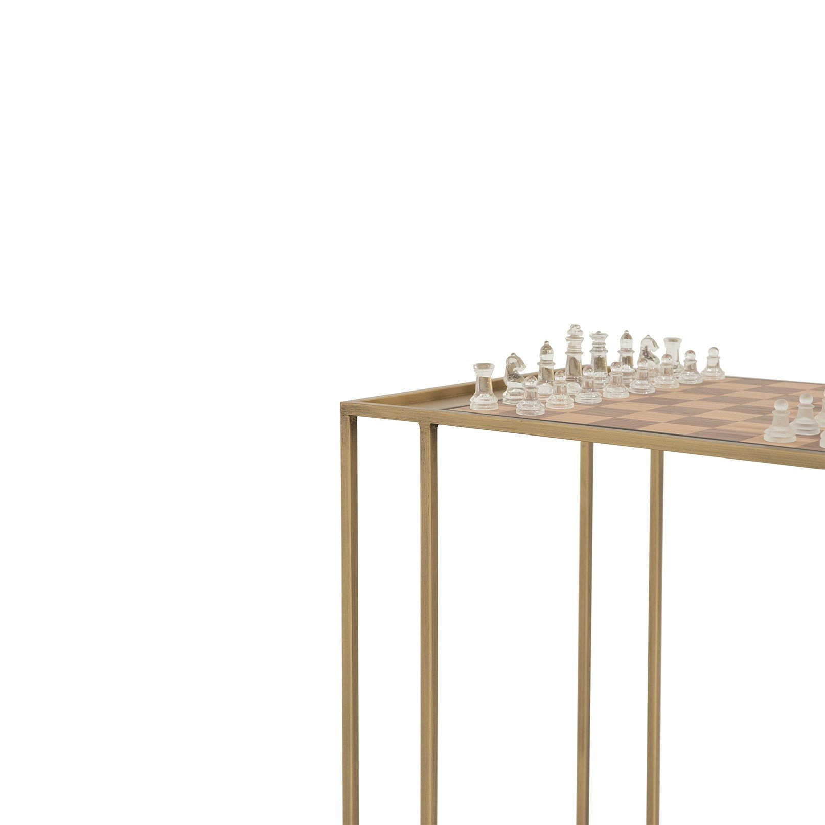 Gambit Side Table Gold 38X52X57H