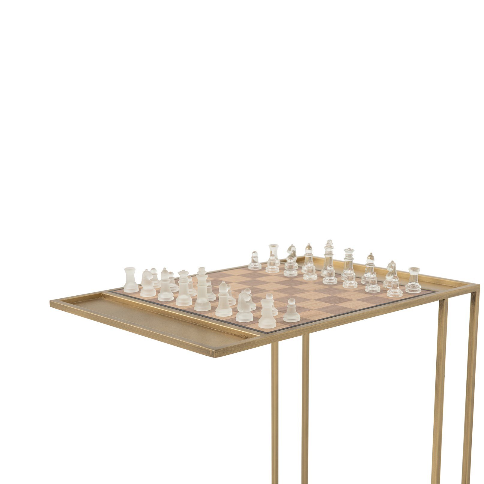 Gambit Side Table Gold 38X52X57H