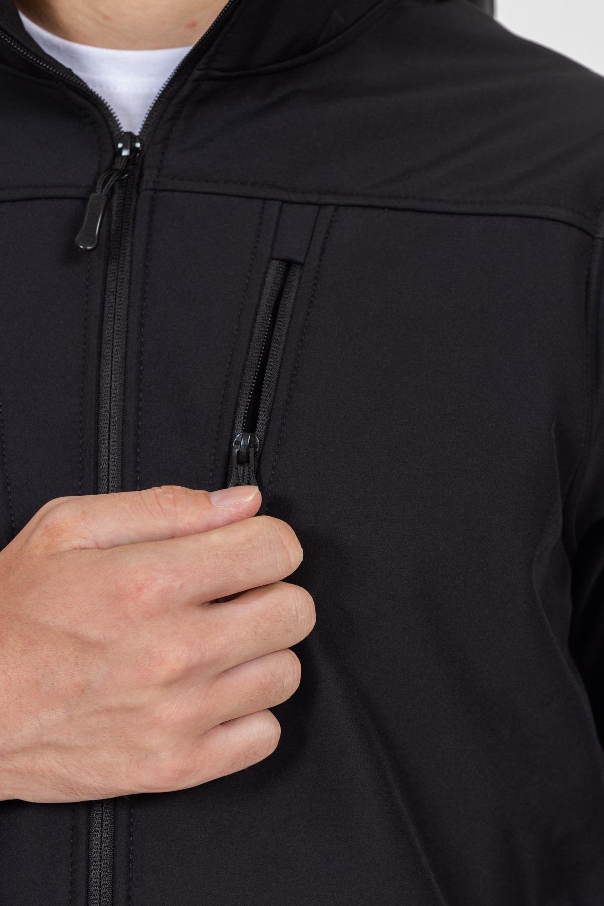 AKN 01 TAKTİK SOFTSHELL MONT SİYAH