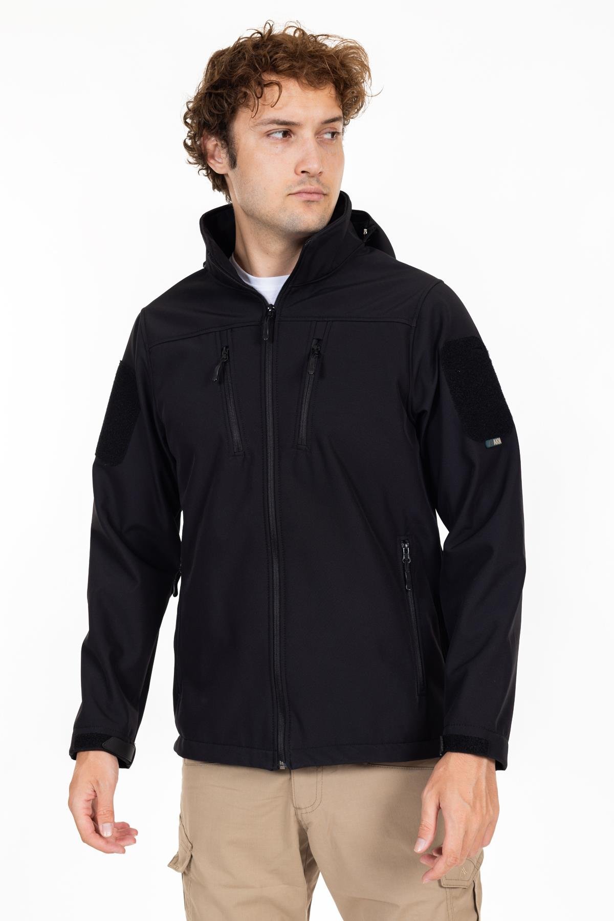 AKN 01 TAKTİK SOFTSHELL MONT SİYAH