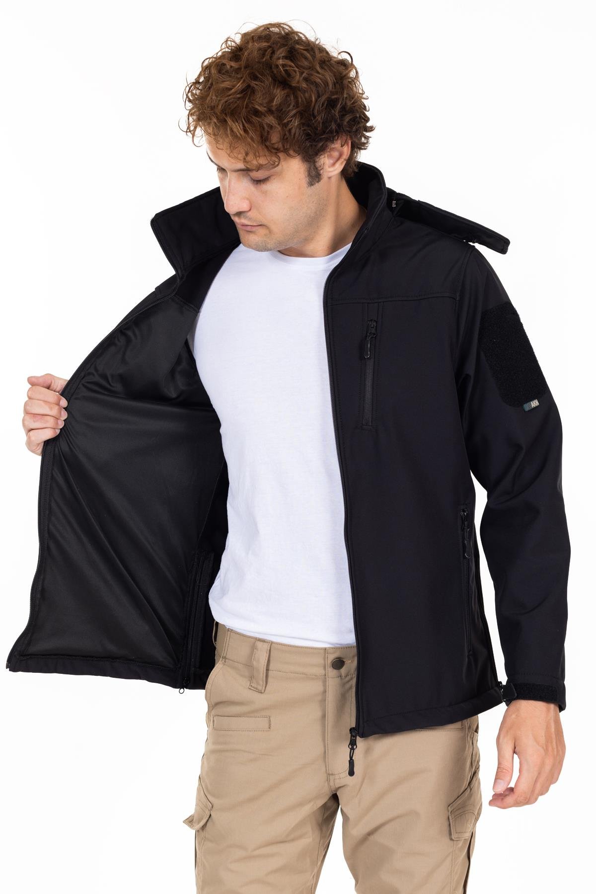 AKN 01 TAKTİK SOFTSHELL MONT SİYAH