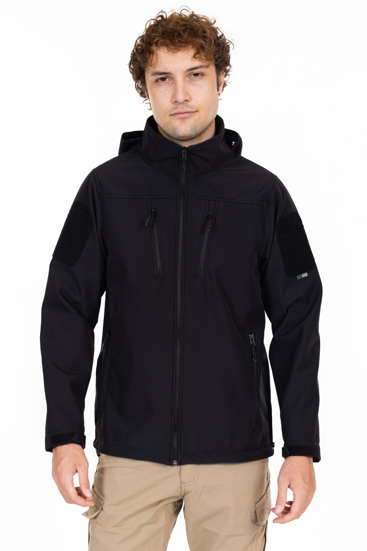 AKN 01 TAKTİK SOFTSHELL MONT SİYAH