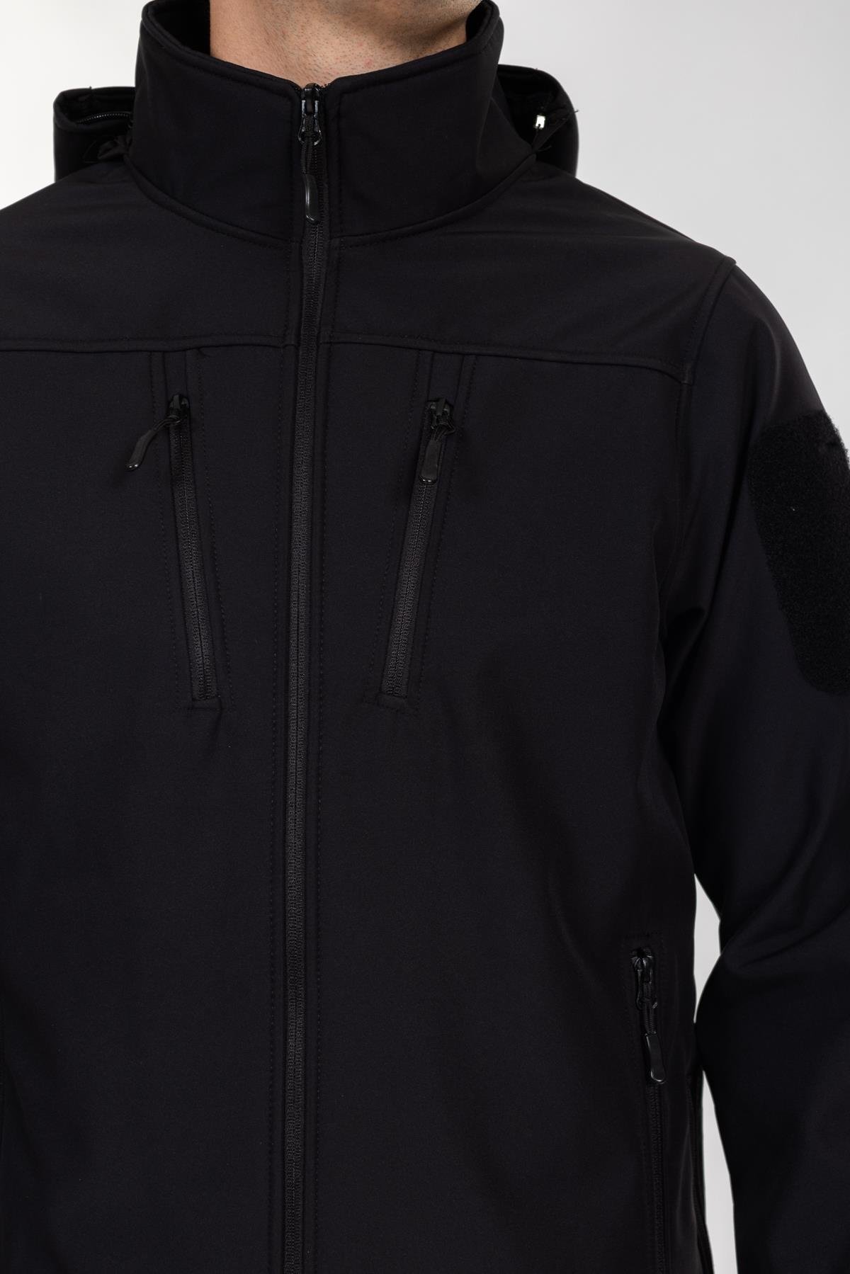 AKN 01 TAKTİK SOFTSHELL MONT SİYAH