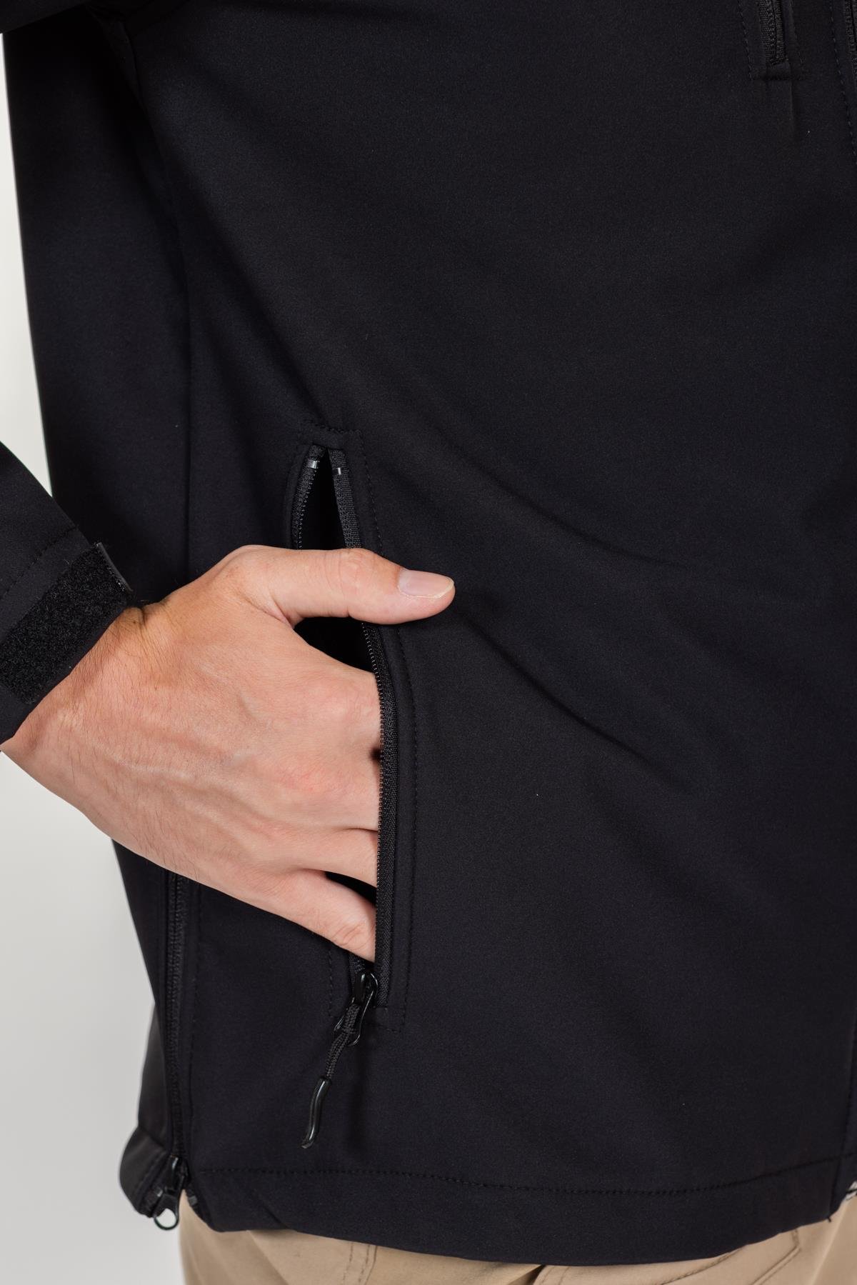 AKN 01 TAKTİK SOFTSHELL MONT SİYAH