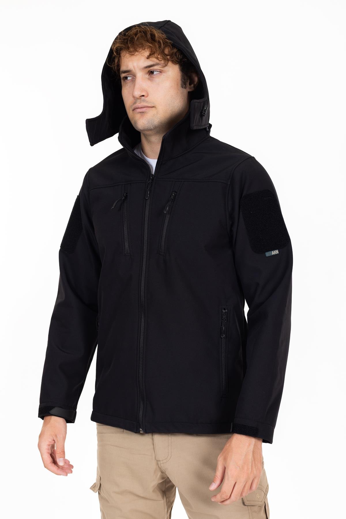 AKN 01 TAKTİK SOFTSHELL MONT SİYAH