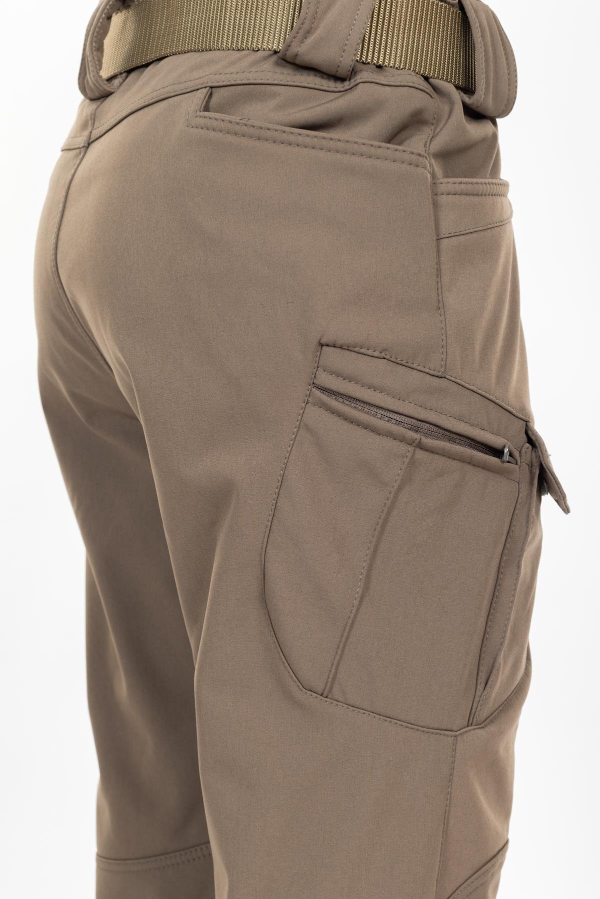 AKN 162 Softshell Kışlık Taktik/Outdoor Pantolon-Haki