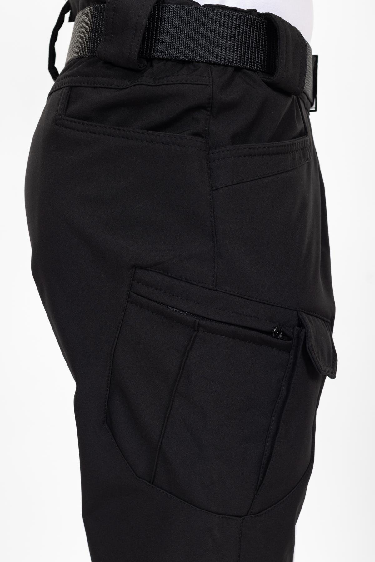 AKN 162 Softshell Kışlık Taktik/Outdoor Pantolon-Siyah