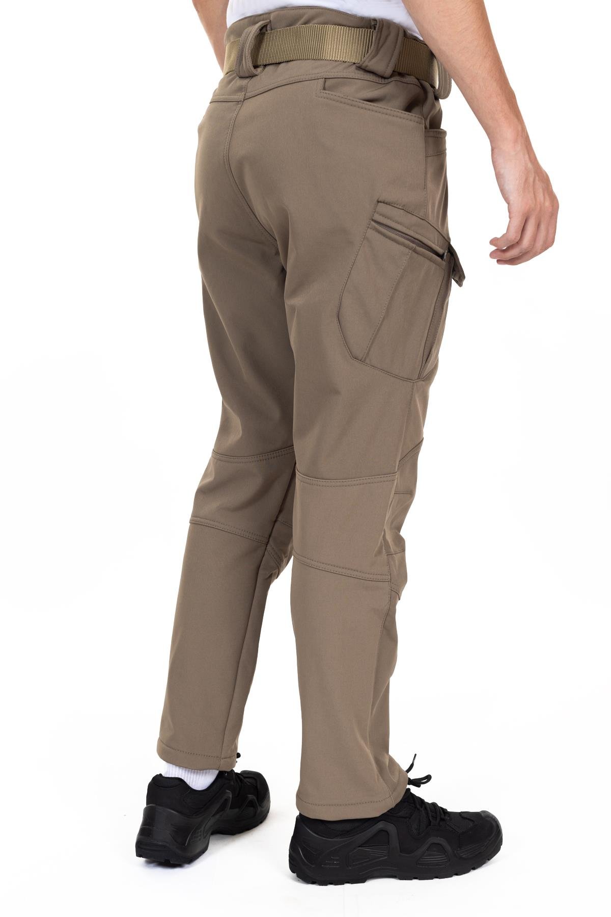 AKN 162 Softshell Kışlık Taktik/Outdoor Pantolon-Haki