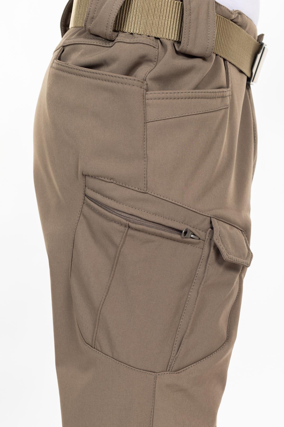 AKN 162 Softshell Kışlık Taktik/Outdoor Pantolon-Haki