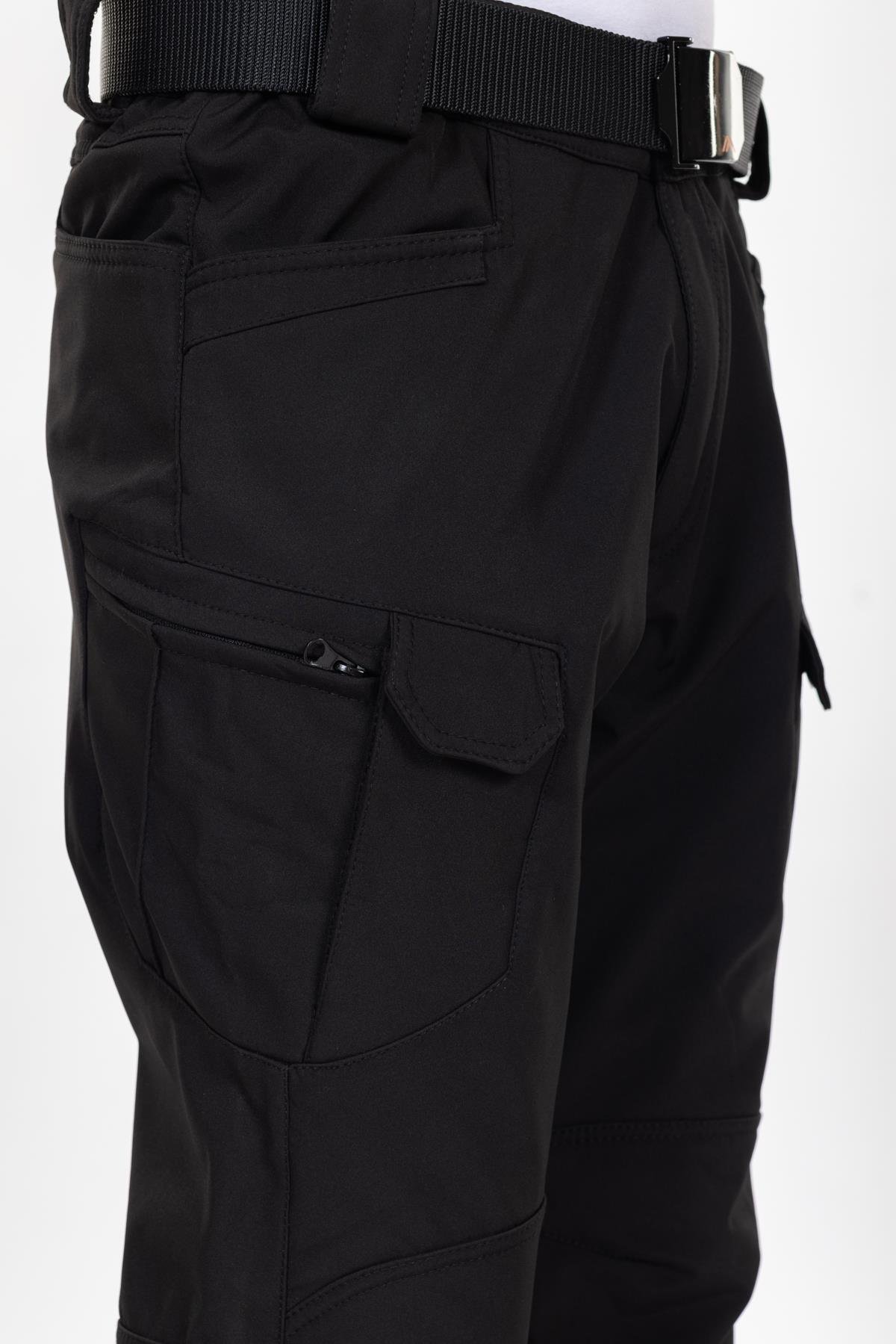 AKN 162 Softshell Kışlık Taktik/Outdoor Pantolon-Siyah