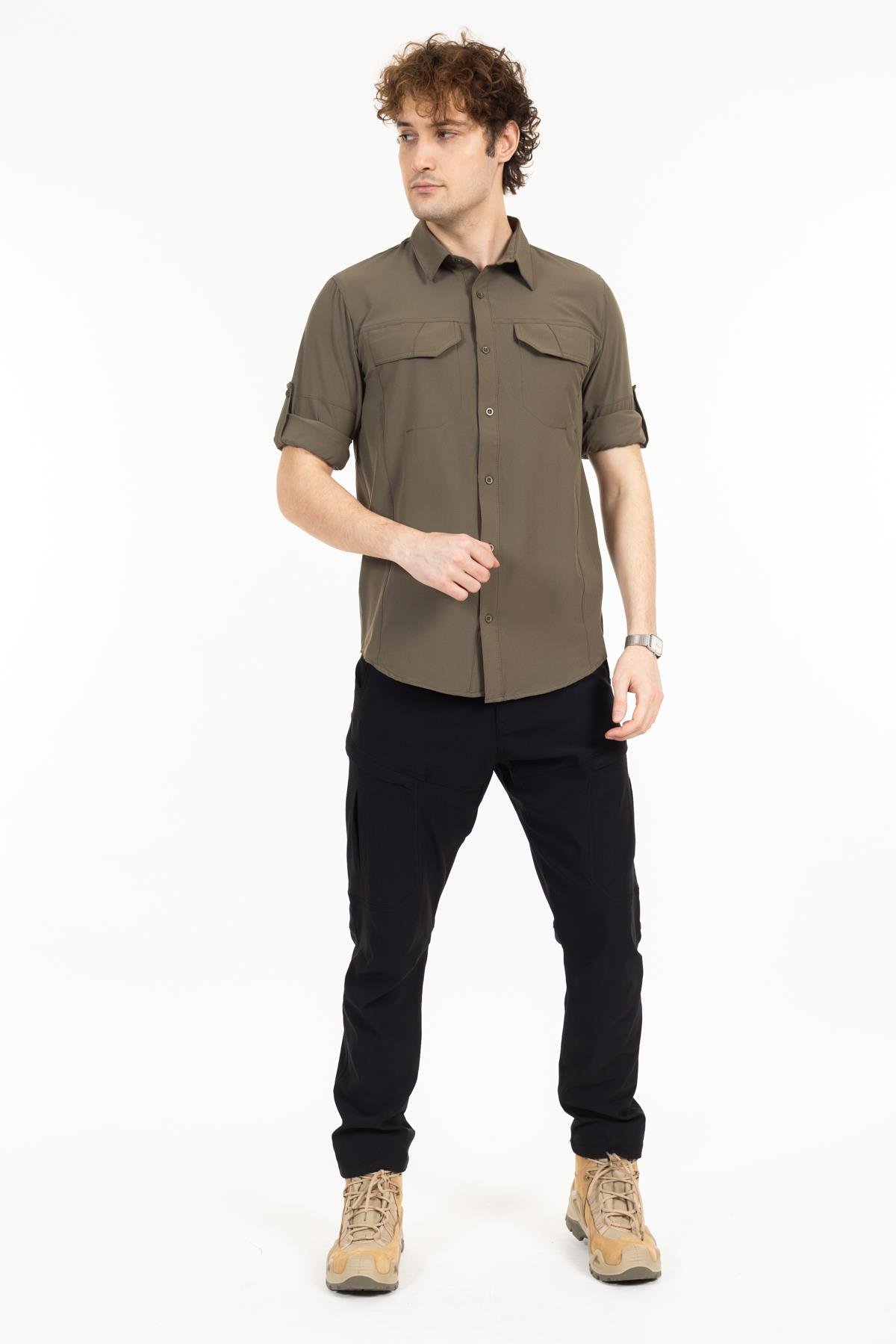 AKN 225 LİKRALI PREMİUM TAKTİK GÖMLEK-HAKİ