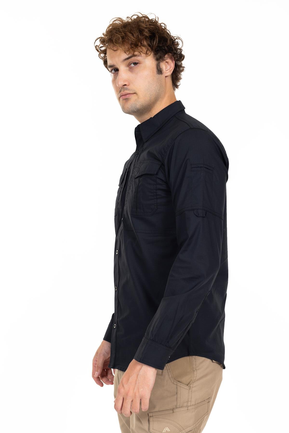 AKN 311 Taktik/Outdoor Siyah Gömlek.