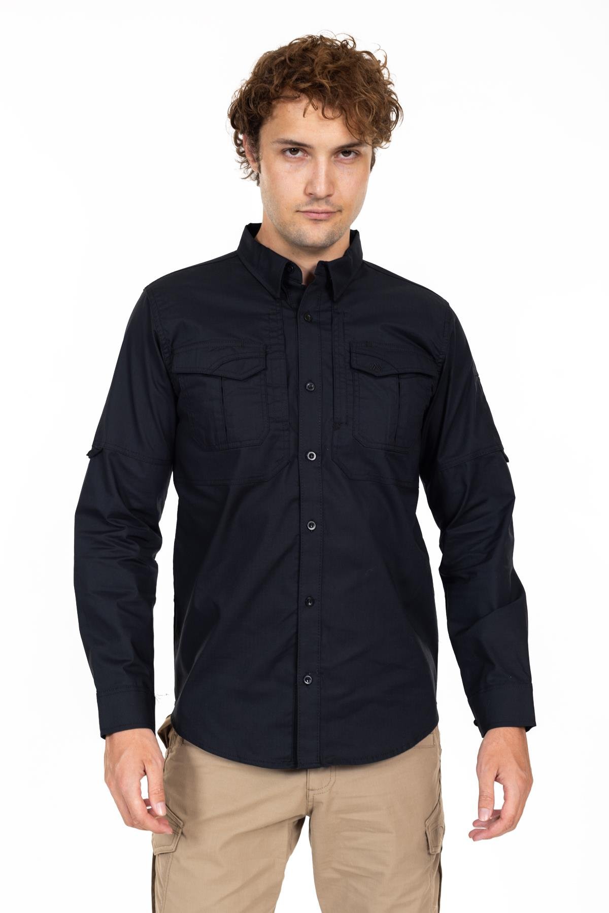 AKN 311 Taktik/Outdoor Siyah Gömlek.