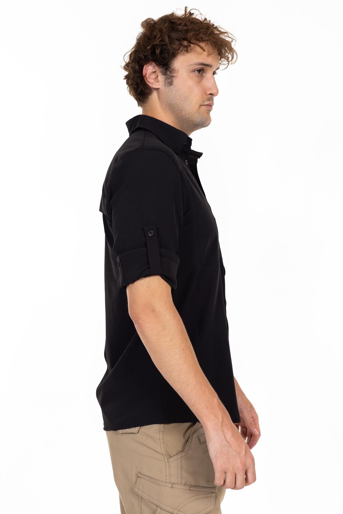 AKN 312 Taktik/Outdoor Siyah Gömlek.