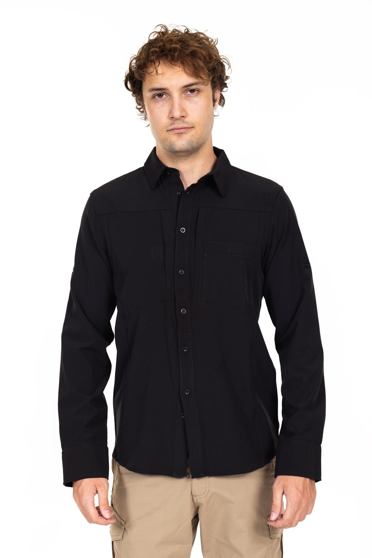 AKN 312 Taktik/Outdoor Siyah Gömlek.