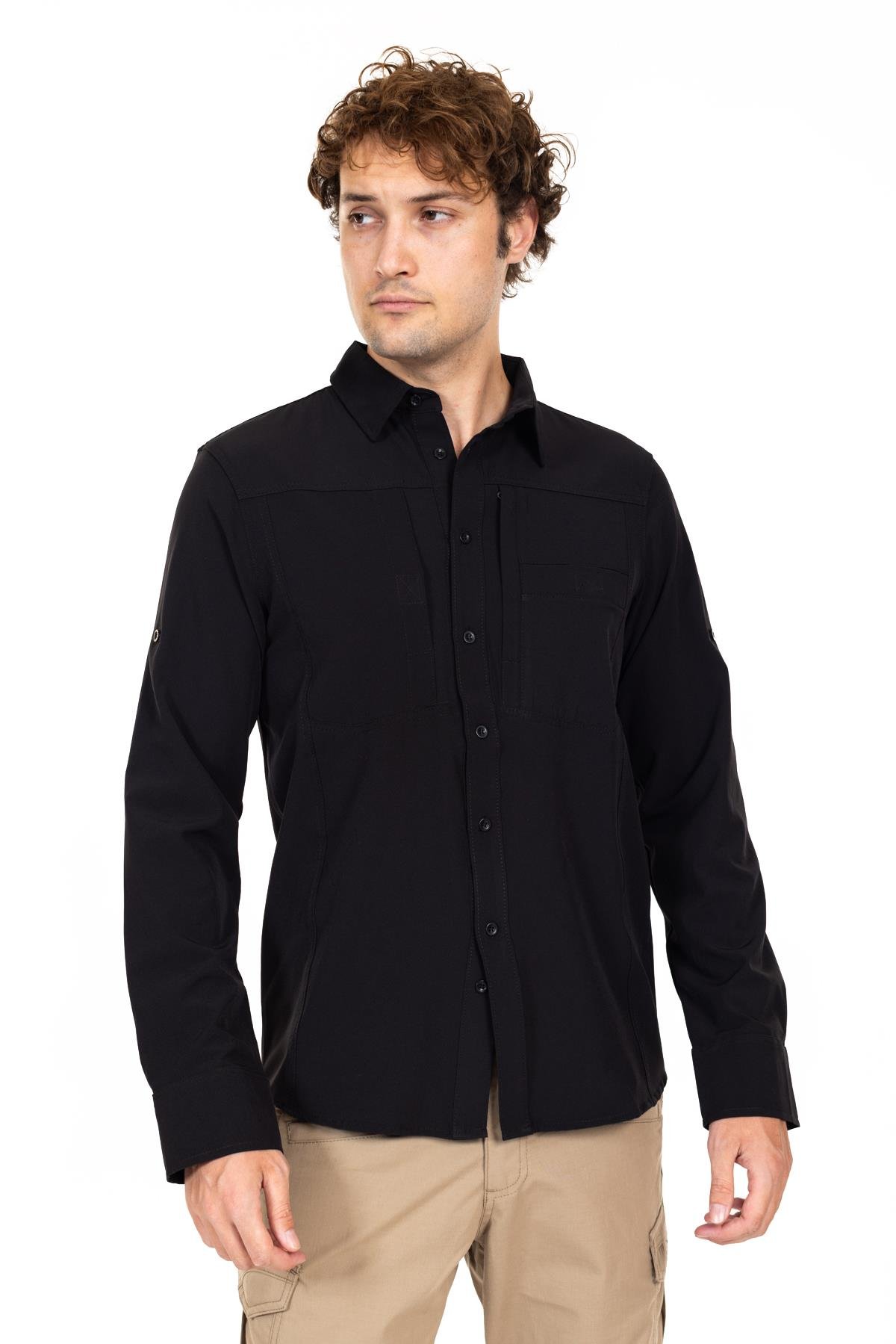 AKN 312 Taktik/Outdoor Siyah Gömlek.