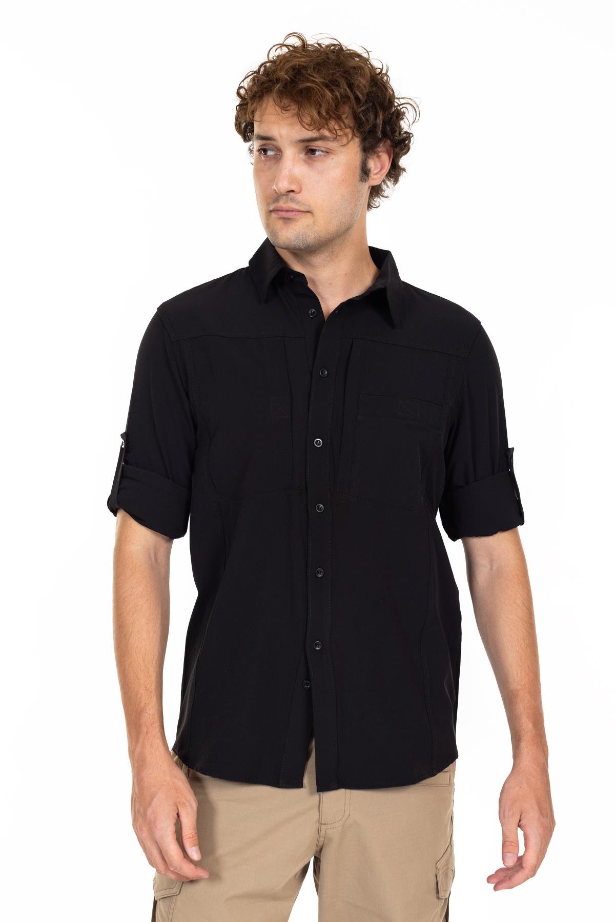 AKN 312 Taktik/Outdoor Siyah Gömlek.