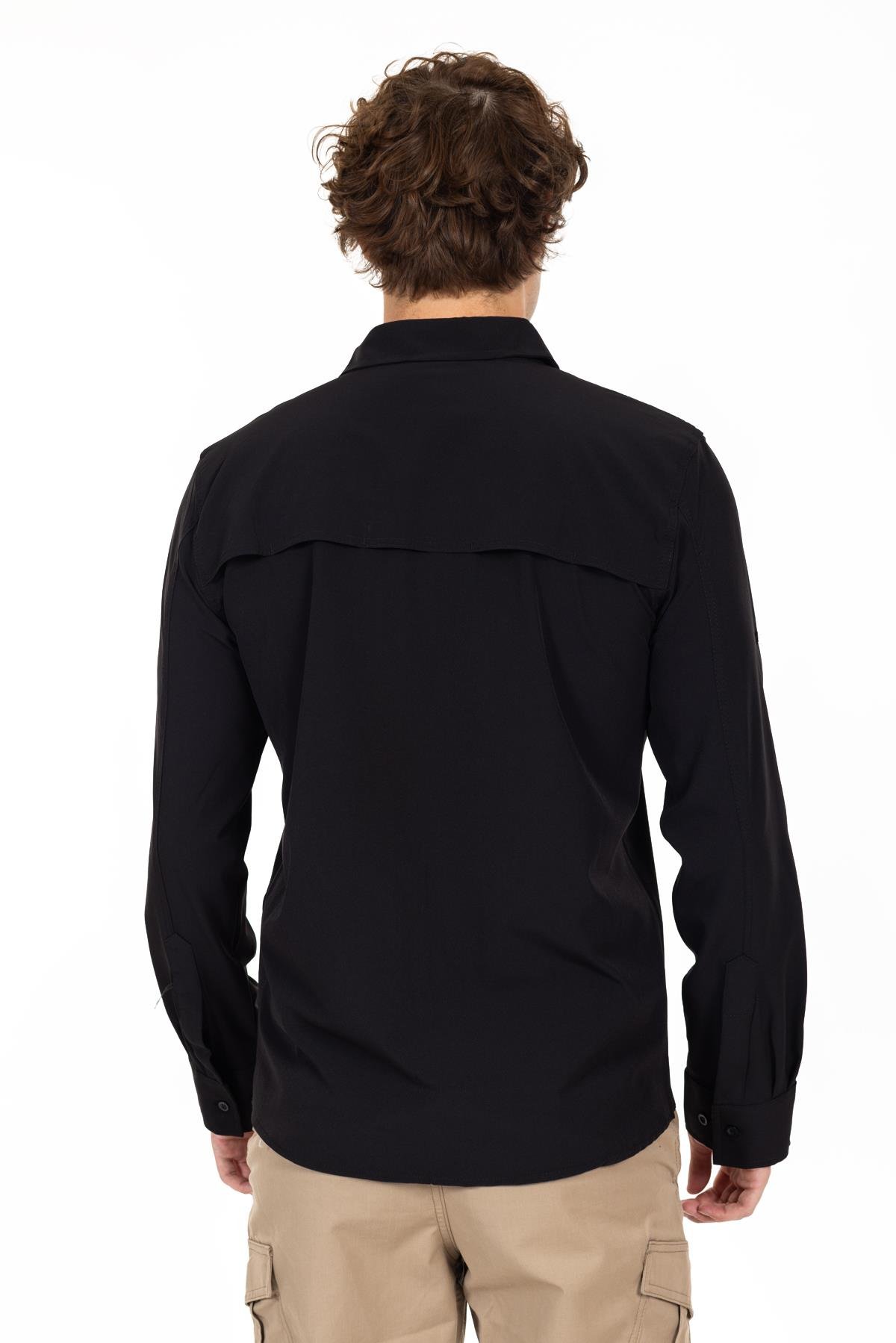 AKN 312 Taktik/Outdoor Siyah Gömlek.