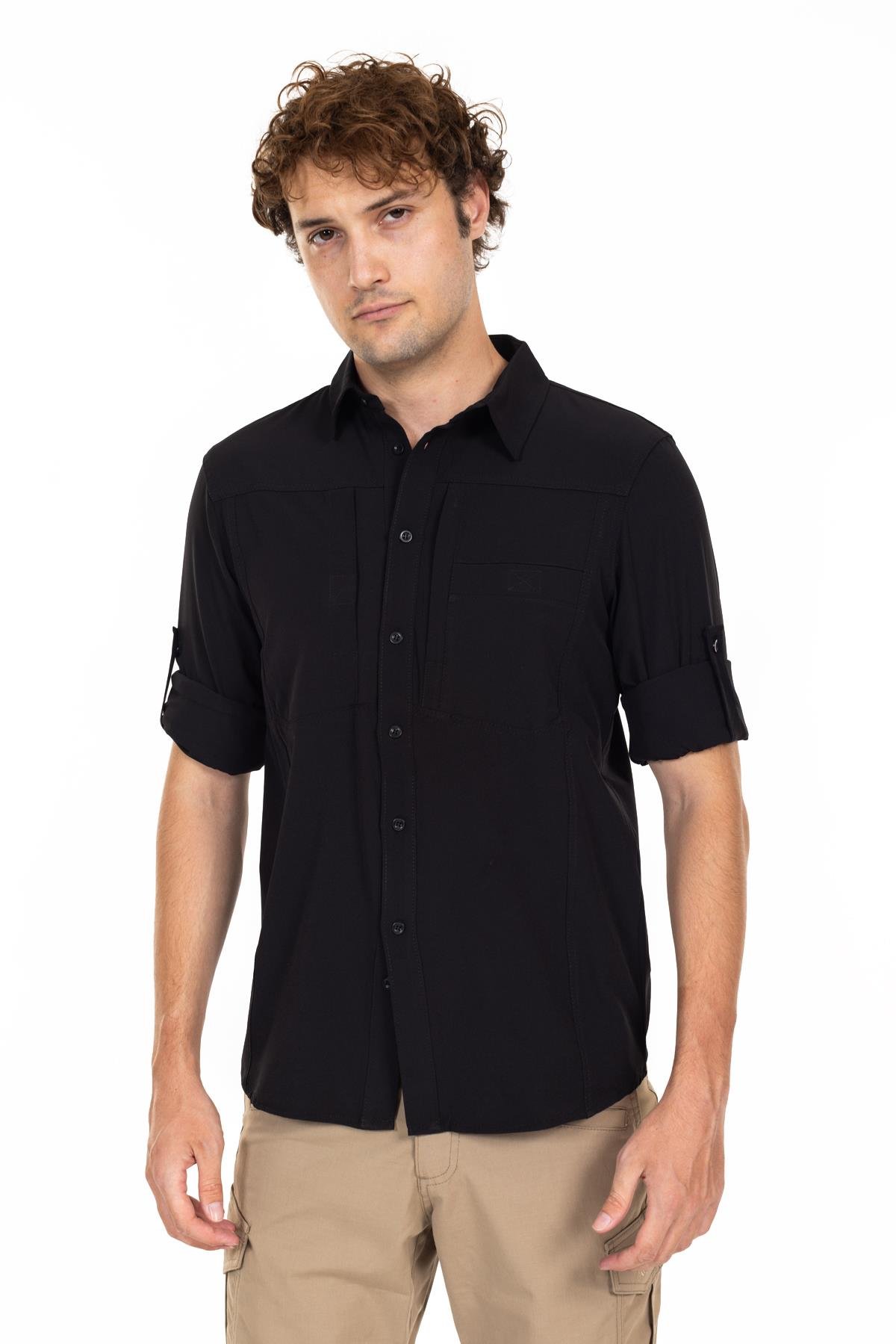 AKN 312 Taktik/Outdoor Siyah Gömlek.