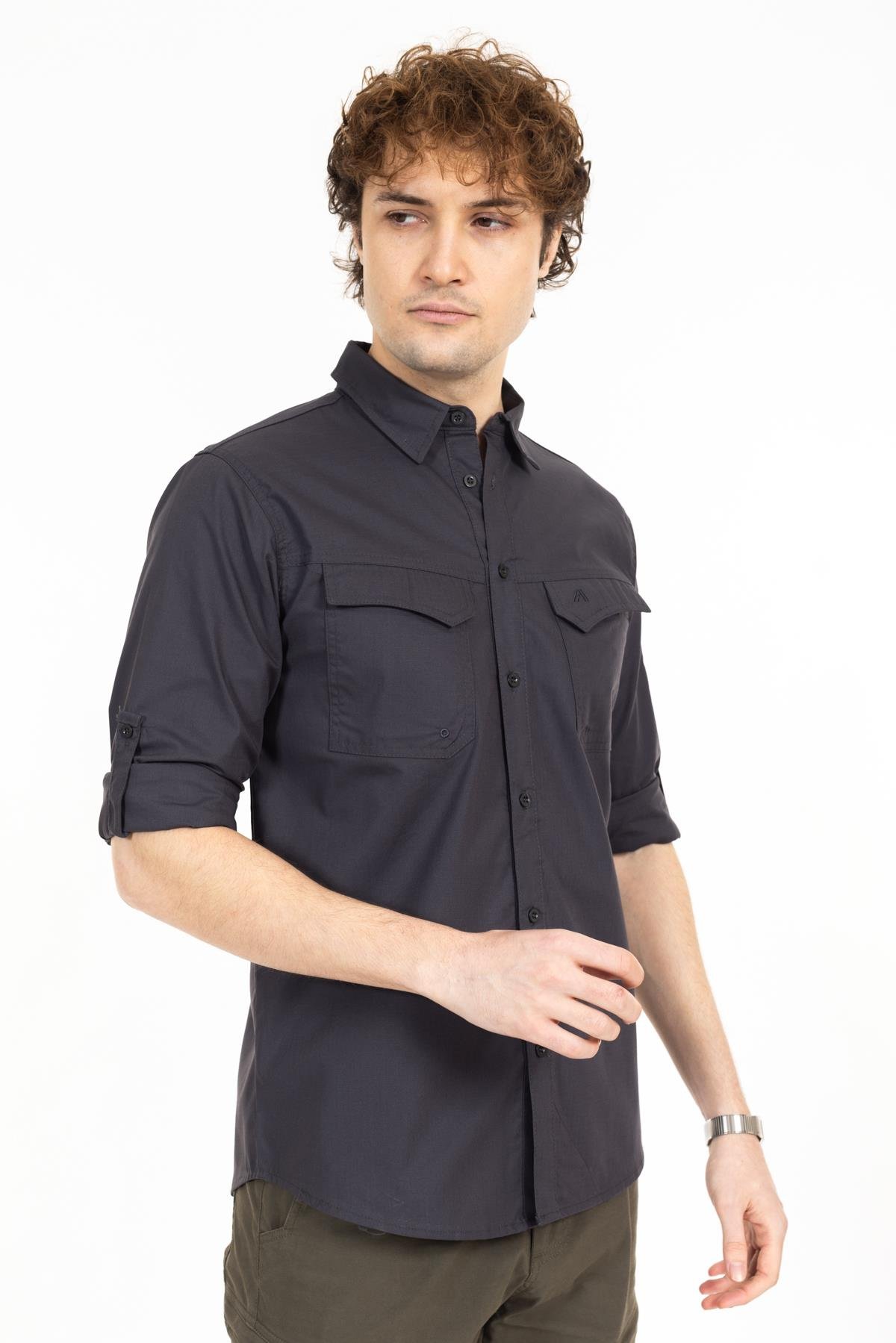 AKN 313 PREMIUM RIPSTOP TAKTİK GÖMLEK-ANTRASİT